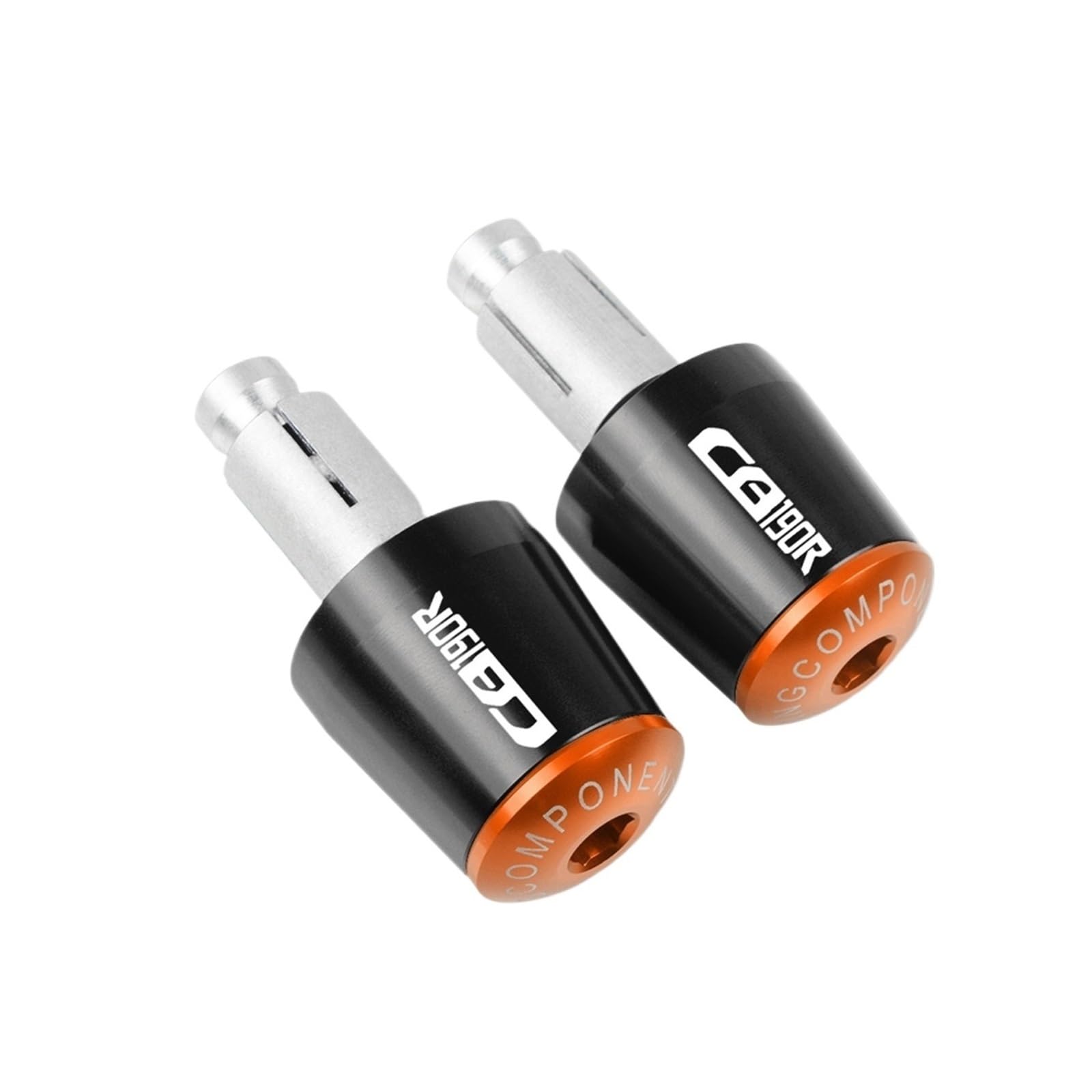 JIBULINS 7/8''22MM Motorrad Zubehör Lenkergriffe Lenkerkappe Endstopfen Compatible with HON DA CB190R CB 190R 2015 2016 2017 2018 2019 2020 Slider-Lenkerende(G1) von JIBULINS