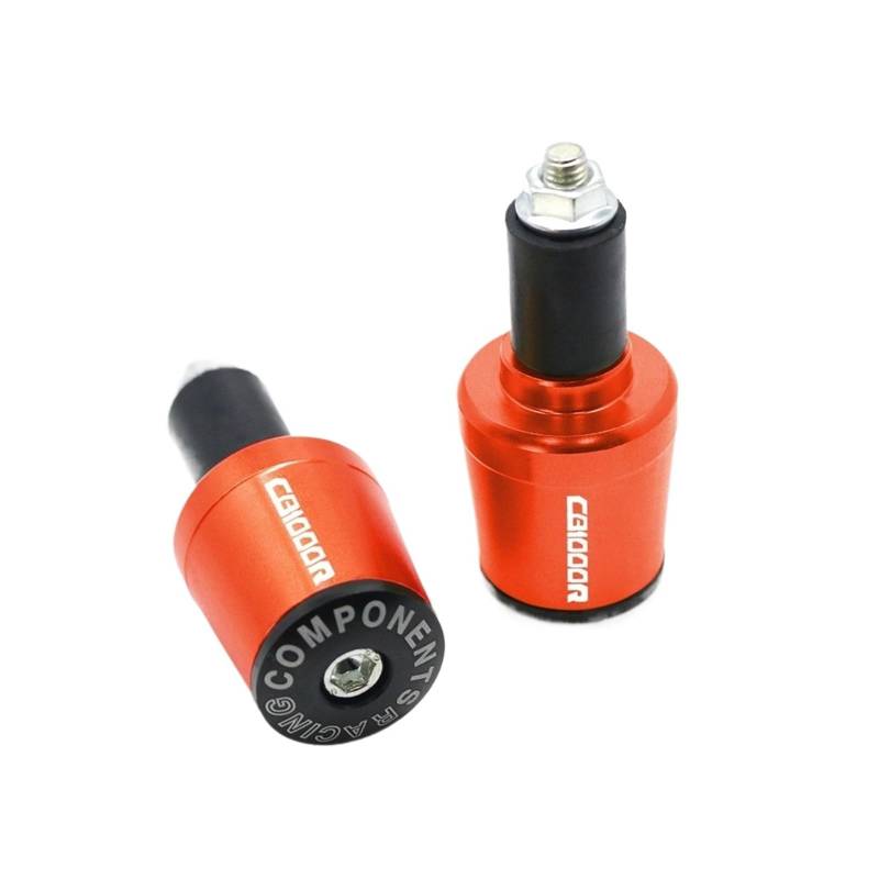 JIBULINS Compatible with Hon Da CB1000R CB1000 R CB 1000 R CB1000RR Motorradzubehör Lenkergriffe Endkappenstopfen Slider-Lenkerende(Orange) von JIBULINS