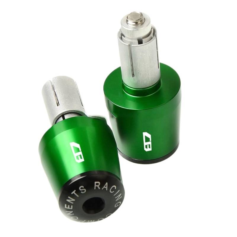 JIBULINS Compatible with Hon Da CB650F CBR650F 2014-2018 Motorrad Lenkergriffe Lenkerendkappen CB300F CB400X CB400 CB250 CB600 Slider-Lenkerende(Green) von JIBULINS