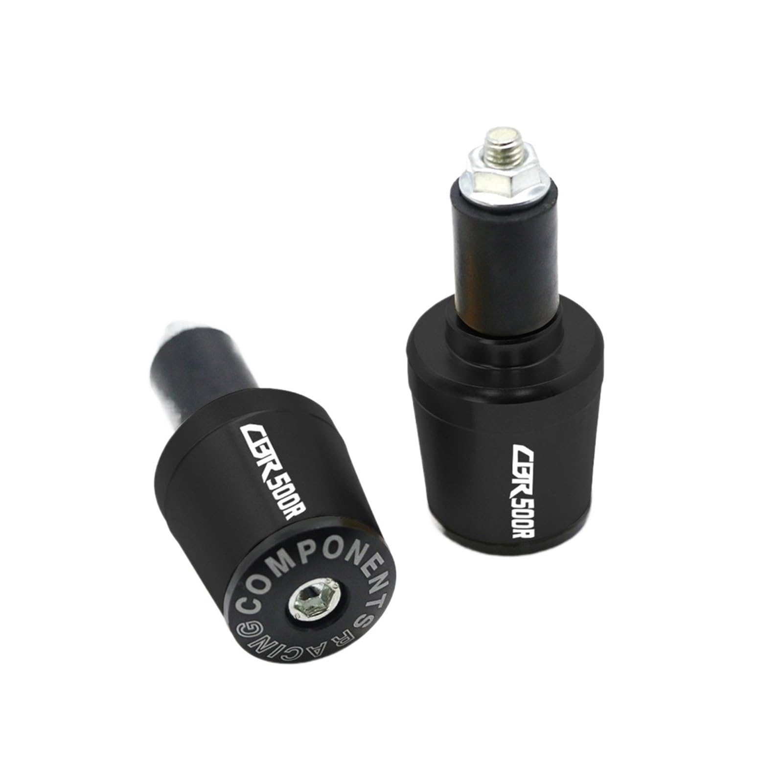 JIBULINS Compatible with Hon Da CBR500R CBR 500R CB500F CB500F CB500X Motorradzubehör Lenkergriffe Lenkergriff Endkappenstecker Slider-Lenkerende(Nero) von JIBULINS