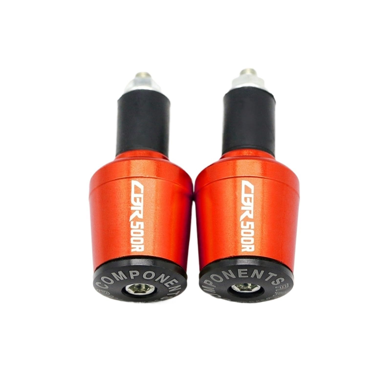 JIBULINS Compatible with Hon Da CBR500R CBR 500R CB500F CB500F CB500X Motorradzubehör Lenkergriffe Lenkergriff Endkappenstecker Slider-Lenkerende(Orange) von JIBULINS