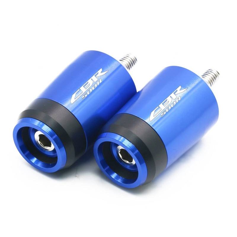 JIBULINS Compatible with Hon Da CBR500R CBR 500R CBR500 R Motorrad Lenkergriffe Lenkergriffenden Abdeckkappenstopfen Slider-Lenkerende(Blu) von JIBULINS