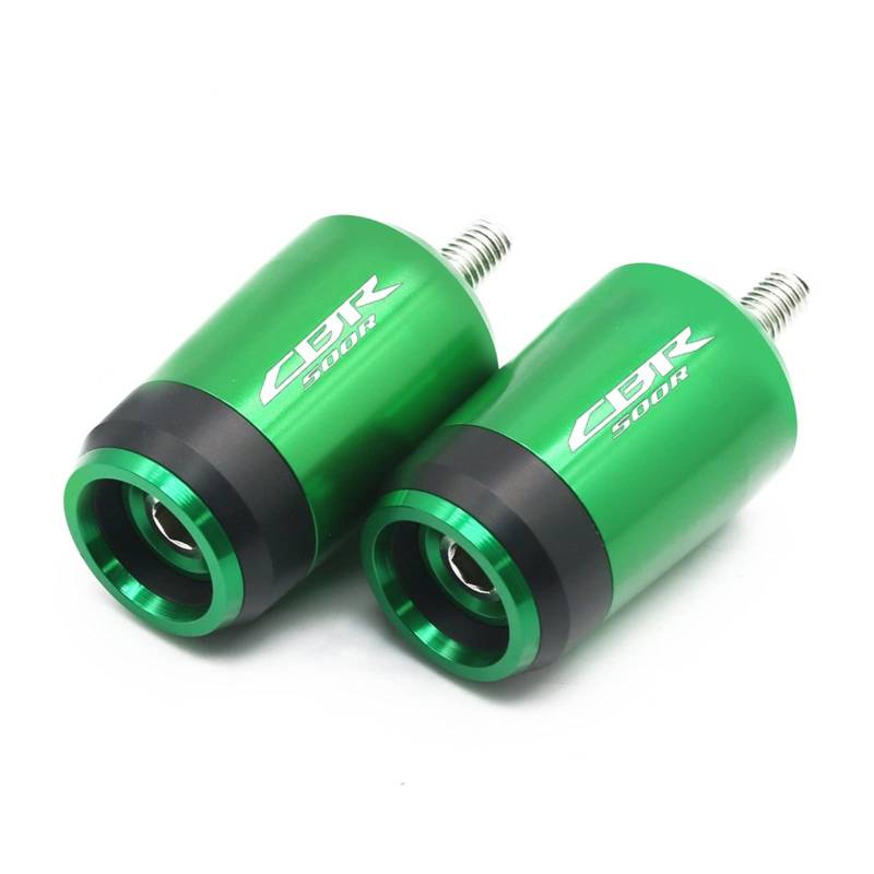 JIBULINS Compatible with Hon Da CBR500R CBR 500R CBR500 R Motorrad Lenkergriffe Lenkergriffenden Abdeckkappenstopfen Slider-Lenkerende(Green) von JIBULINS