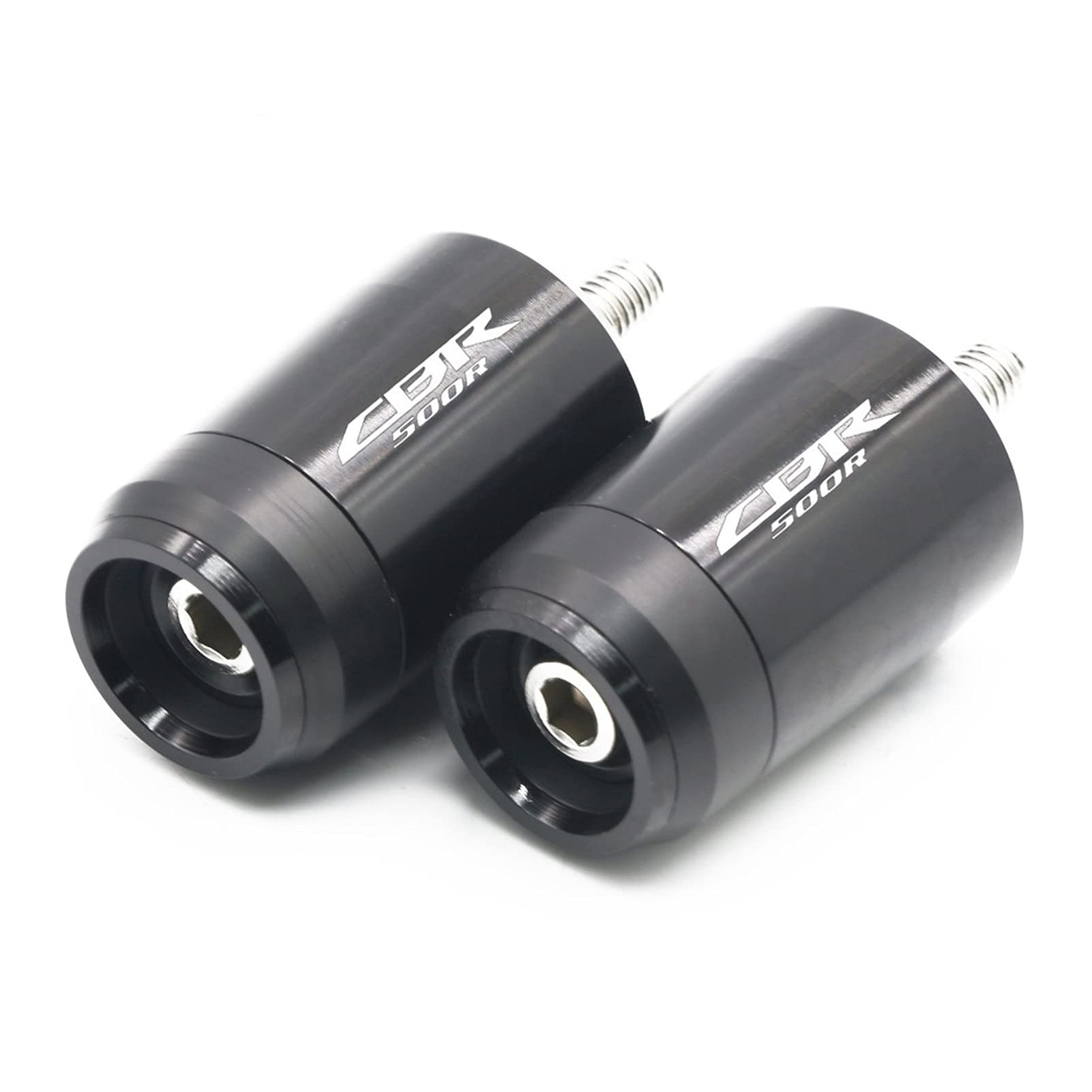 JIBULINS Compatible with Hon Da CBR500R CBR 500R CBR500 R Motorrad Lenkergriffe Lenkergriffenden Abdeckkappenstopfen Slider-Lenkerende(Nero) von JIBULINS