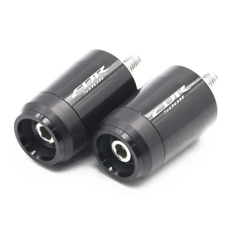 JIBULINS Compatible with Hon Da CBR500R CBR 500R CBR500 R Motorrad Lenkergriffe Lenkergriffenden Abdeckkappenstopfen Slider-Lenkerende(Nero) von JIBULINS