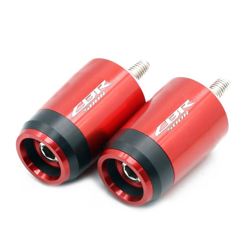 JIBULINS Compatible with Hon Da CBR500R CBR 500R CBR500 R Motorrad Lenkergriffe Lenkergriffenden Abdeckkappenstopfen Slider-Lenkerende(Rosso) von JIBULINS