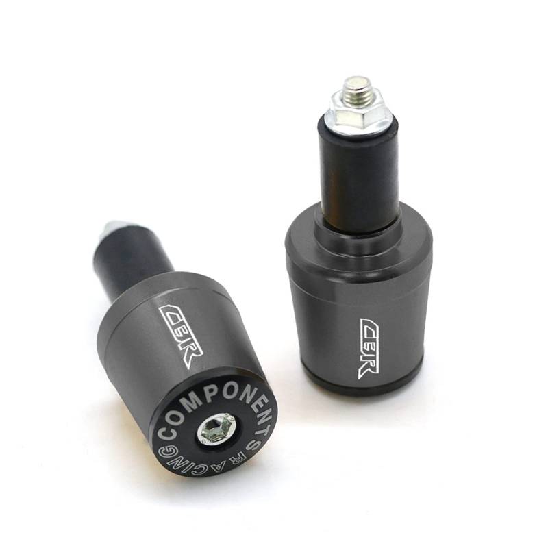 JIBULINS Compatible with Hon Da CBR600RR CBR954RR CBR1000RR CBR500R CBR250RR CBR 600 954 1000 RR Lenker Handgriffe Lenker Endkappenabdeckung Slider-Lenkerende(Grey) von JIBULINS