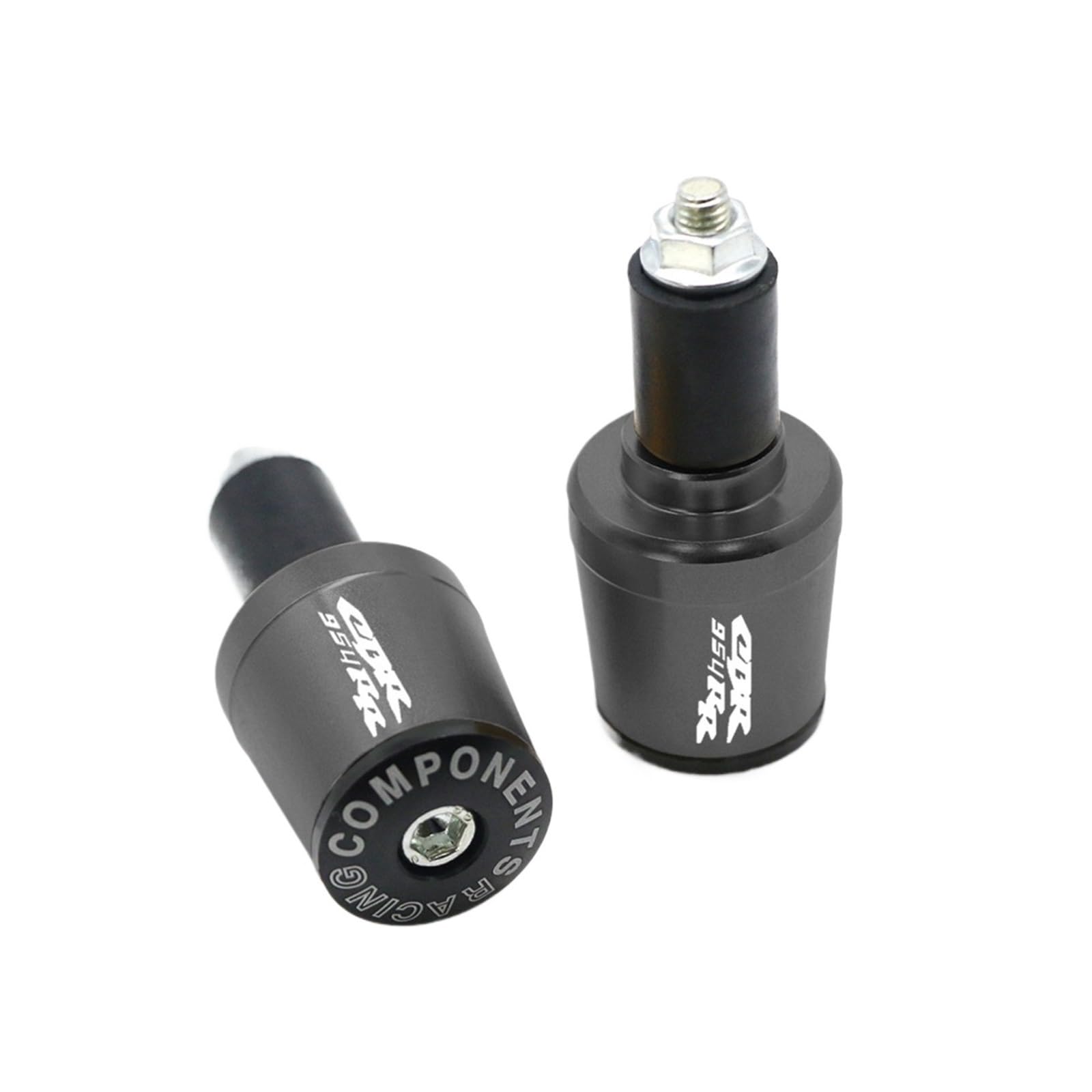 JIBULINS Compatible with Hon Da CBR954RR CBR 954 RR CBR954 RR Motorradzubehör Lenkergriff Endkappenstopfen Slider-Lenkerende(Grey) von JIBULINS