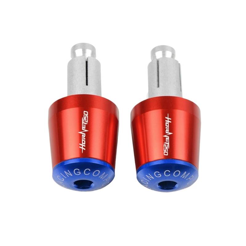 JIBULINS Compatible with Hon Da Hornet 250 HoRnet250 2001-2009 Motorrad Lenkerenden Griffe Kappe Lenker Stecker Schieber Slider-Lenkerende(J10) von JIBULINS