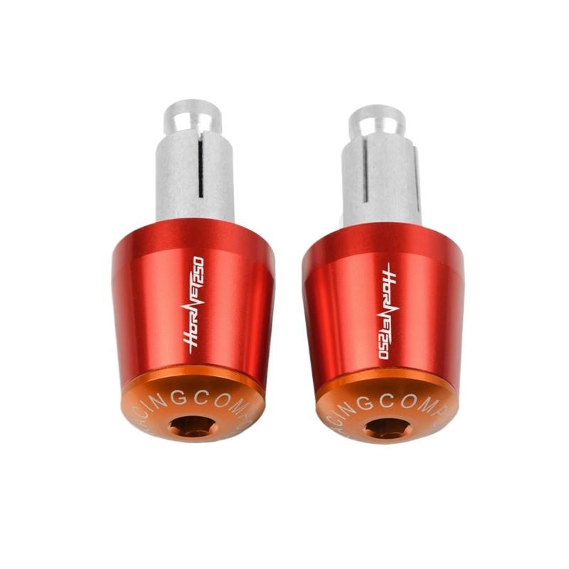 JIBULINS Compatible with Hon Da Hornet 250 HoRnet250 2001-2009 Motorrad Lenkerenden Griffe Kappe Lenker Stecker Schieber Slider-Lenkerende(O15) von JIBULINS