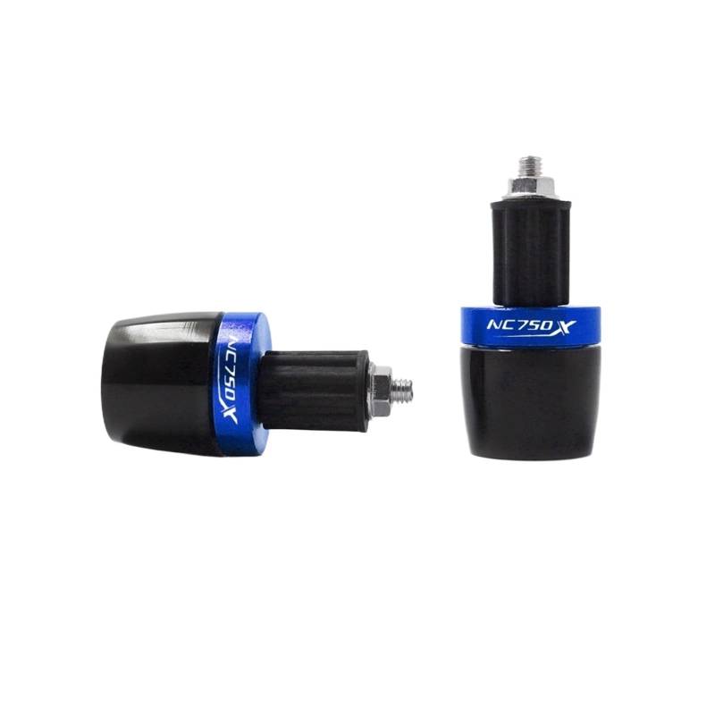JIBULINS Compatible with Hon Da NC750X NC 750 X NC750 X Motorrad Lenker Griffenden Lenker Endkappenstecker Schieber Slider-Lenkerende(Blu) von JIBULINS