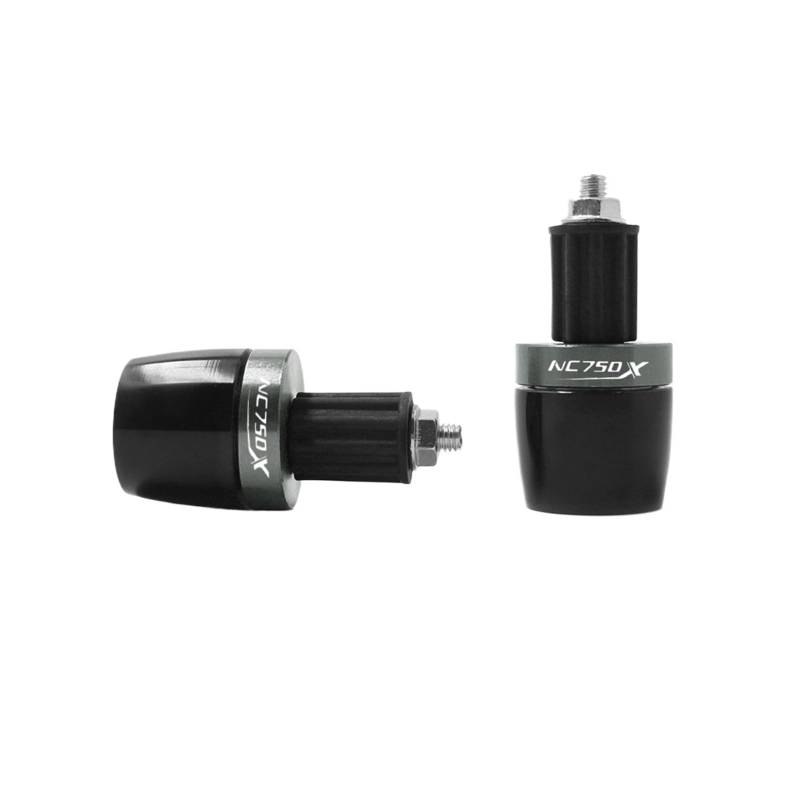 JIBULINS Compatible with Hon Da NC750X NC 750 X NC750 X Motorrad Lenker Griffenden Lenker Endkappenstecker Schieber Slider-Lenkerende(Grey) von JIBULINS
