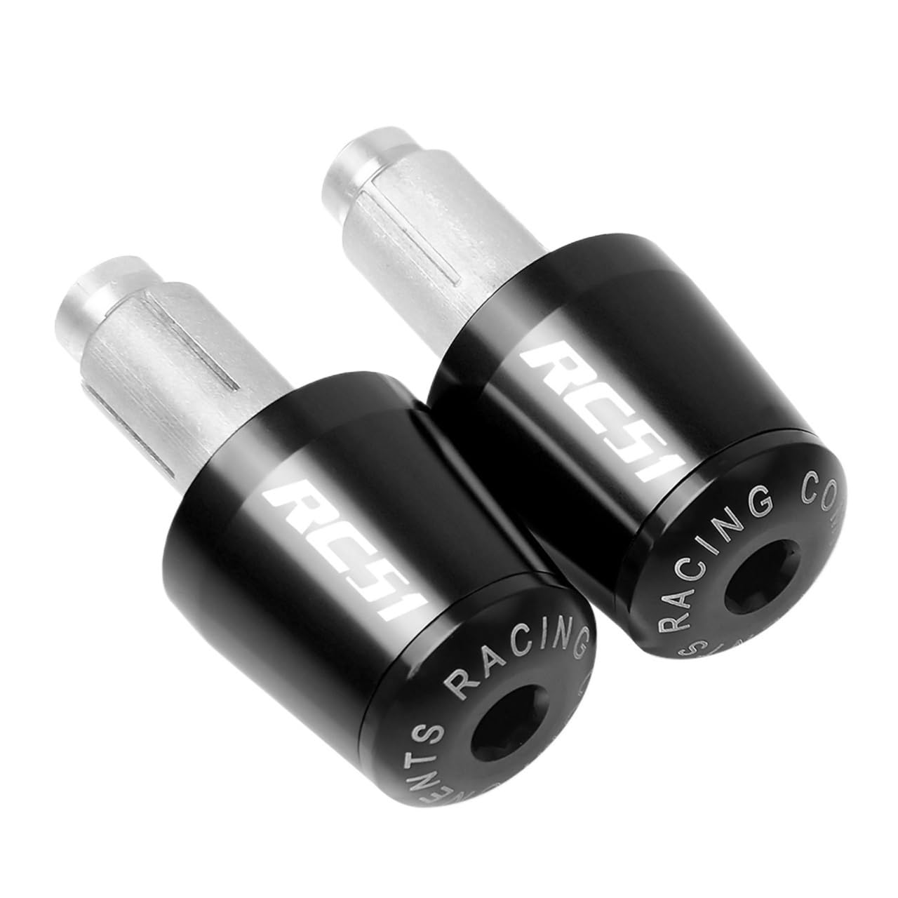 JIBULINS Compatible with Hon Da RC51 RVT1000 SP-1 / SP-2 2000-2006 Motorradlenkergriffe Lenkerenden Lenkerkappenschieber Slider-Lenkerende(Nero) von JIBULINS