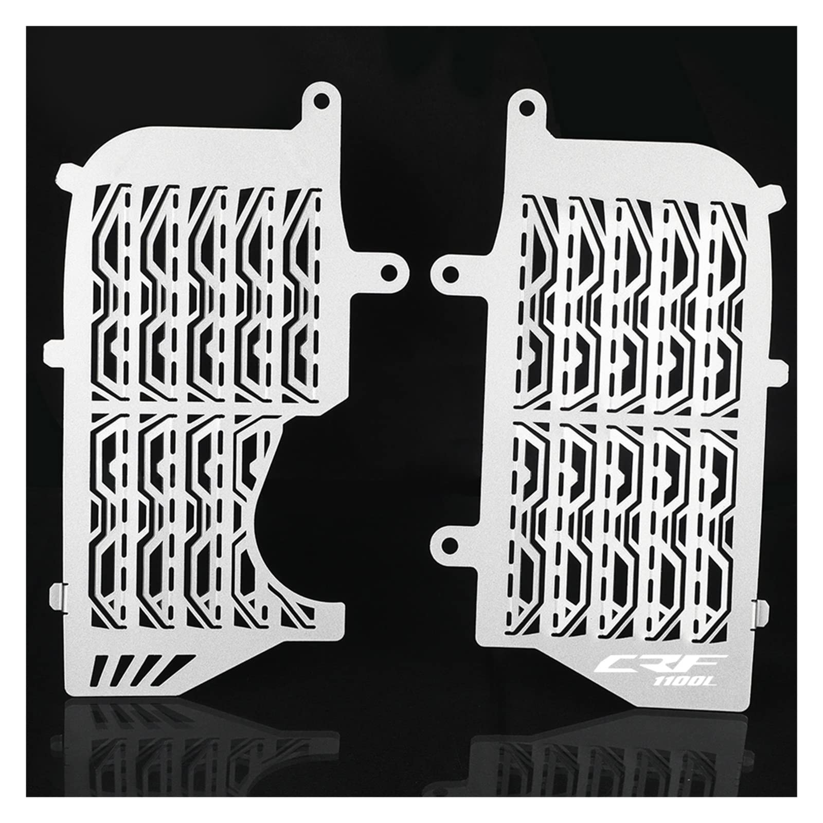 JIBULINS Kühlergrillabdeckung Compatible with Hon Da CRF1100L Africa Twin 2020 2021 CRF 1100 L Adventure Sports CRF1100 L Motorrad Kühlergrill Schutz Abdeckung Schutz(Silver2) von JIBULINS