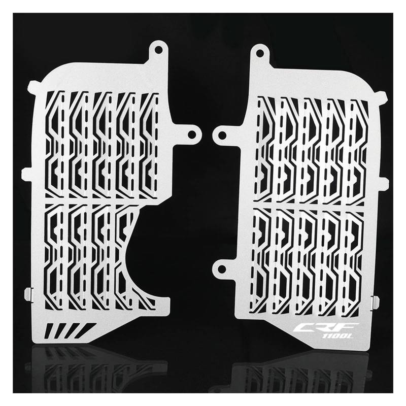 JIBULINS Kühlergrillabdeckung Compatible with Hon Da CRF1100L Africa Twin 2020 2021 CRF 1100 L Adventure Sports CRF1100 L Motorrad Kühlergrill Schutz Abdeckung Schutz(Silver2) von JIBULINS