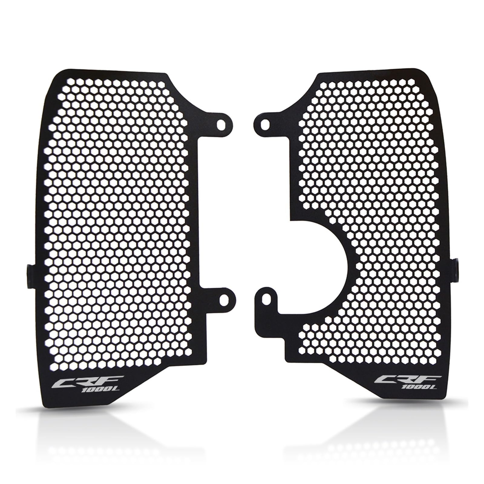 JIBULINS Kühlergrillabdeckung Motorrad-Kühlergrillschutz-Schutzabdeckung Compatible with Hon Da CRF1000L Africa Twin CRF 1000 Model L Adventure Sports 2016-2019(Black2) von JIBULINS