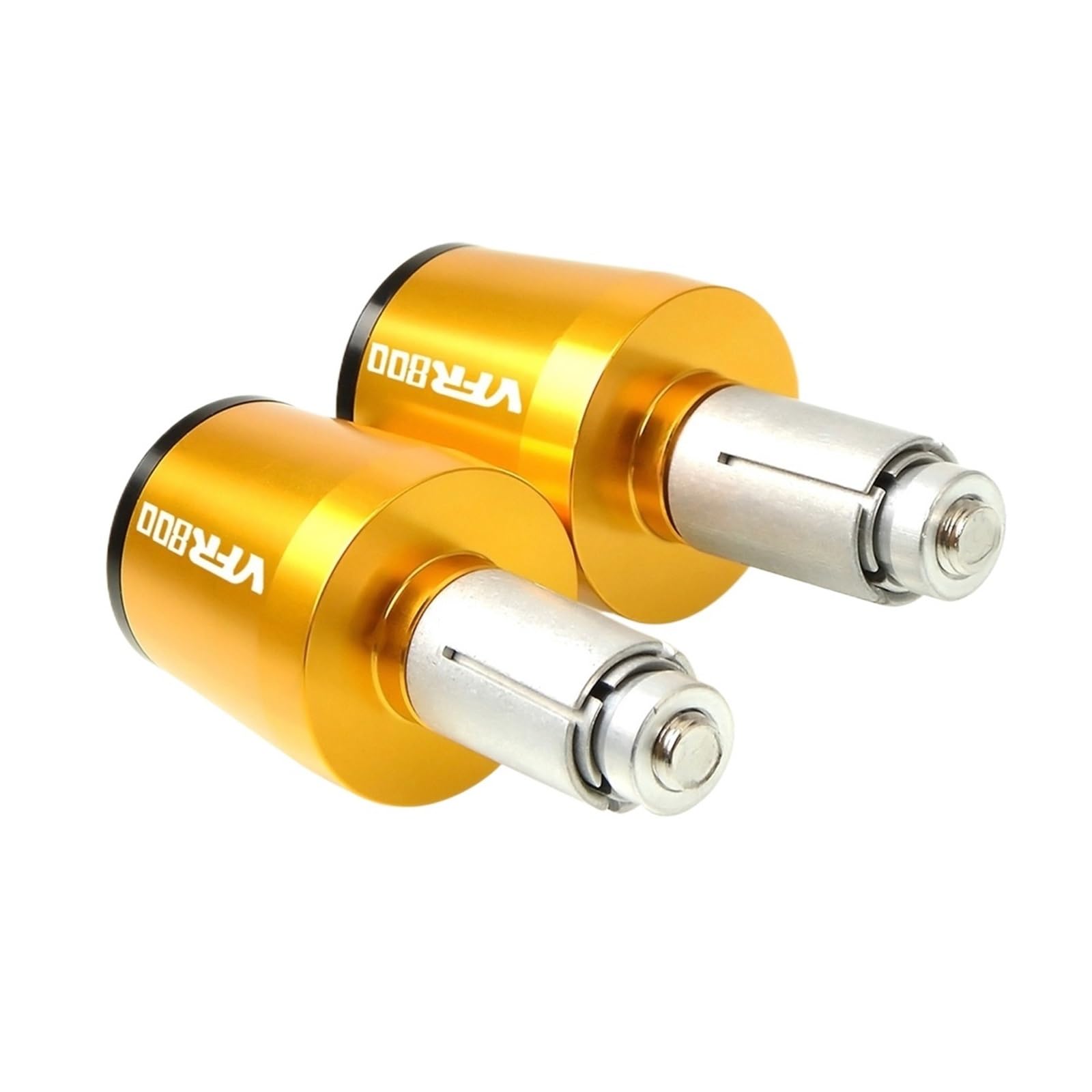JIBULINS Motorrad CNC 22mm Lenkergriffe Bar Ends Cap Slider Fiche En Compatible with HON DA VFR800 VFR 800 VFR800F 2002-2017 2010 2011 Slider-Lenkerende(Gold) von JIBULINS