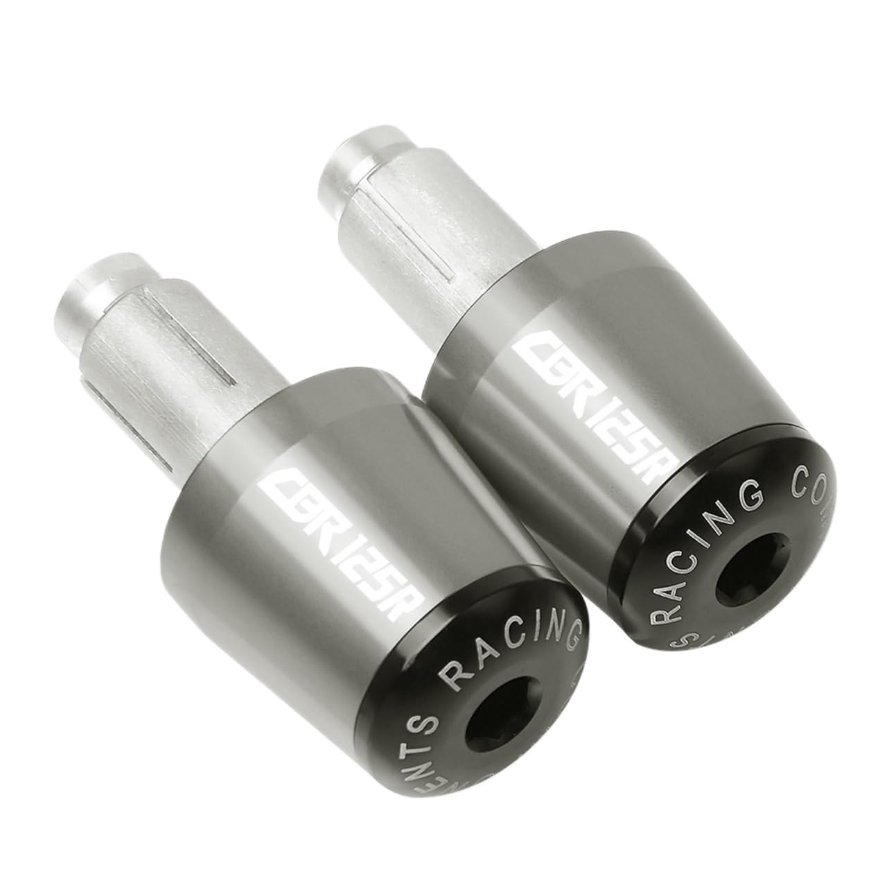 JIBULINS Motorrad Lenker Griffe Lenkerenden Schieber Lenker Griff Ende Compatible with Hon Da CBR125R CBR 125R 2011-2014 Slider-Lenkerende(Grey) von JIBULINS