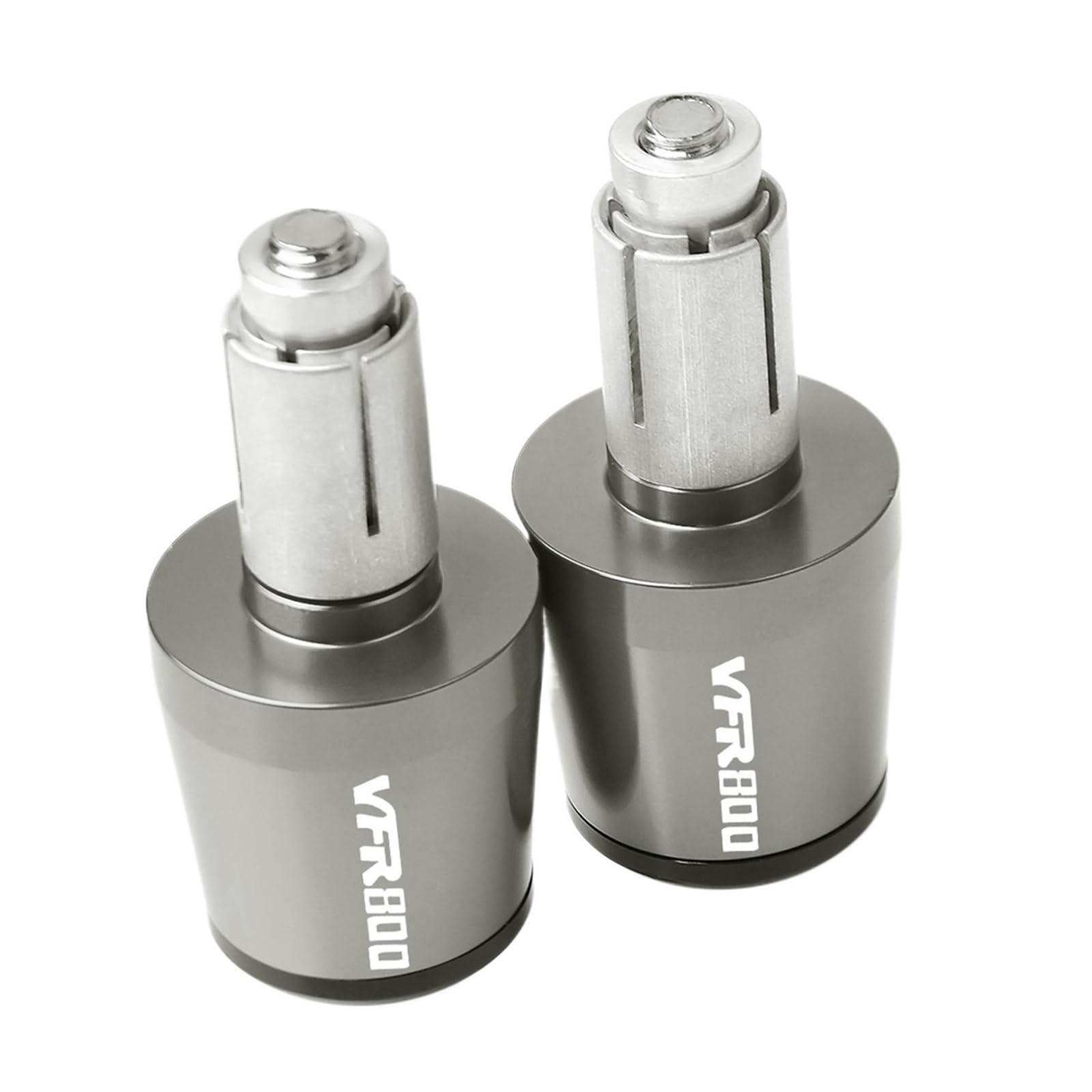 JIBULINS Motorrad Lenkerendgriffe Cap Caps Plug Slider Compatible with Hon Da VFR 800 VFR800 1998 1999 2000-2017 Slider-Lenkerende(Grey) von JIBULINS