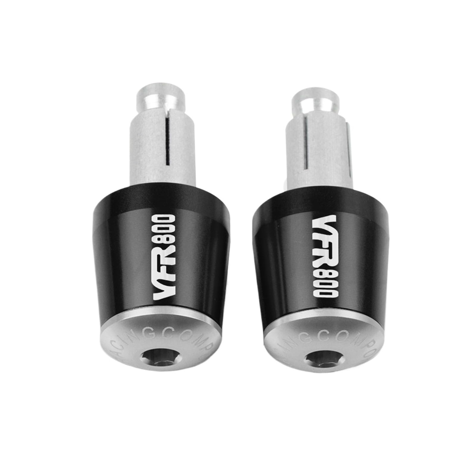 JIBULINS Motorrad Lenkergriffe Ende Lenkerkappe Endstopfen Compatible with Hon Da VFR 800 Fi/W1 VTEC VFR800/F VFR 800F 1998-2017 2016 Slider-Lenkerende(J10) von JIBULINS