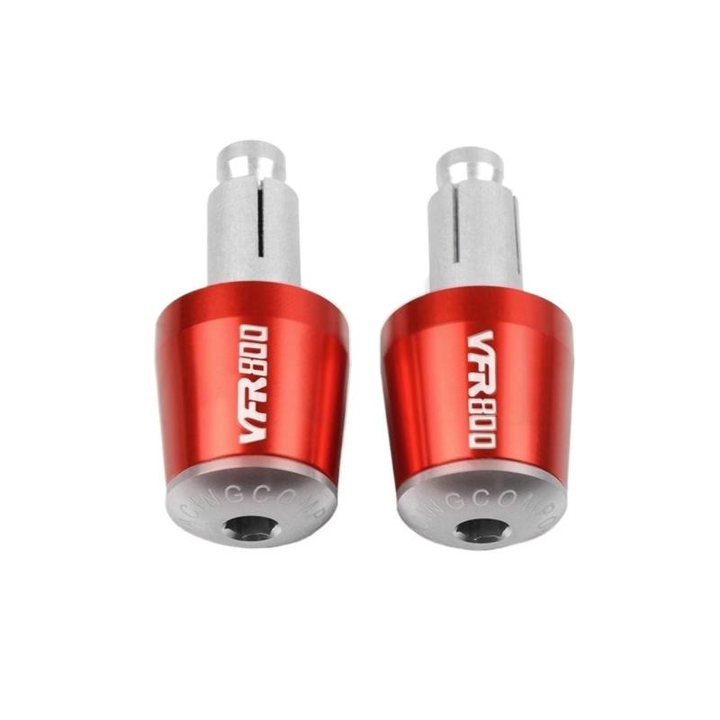 JIBULINS Motorrad Lenkergriffe Ende Lenkerkappe Endstopfen Compatible with Hon Da VFR 800 Fi/W1 VTEC VFR800/F VFR 800F 1998-2017 2016 Slider-Lenkerende(P16) von JIBULINS