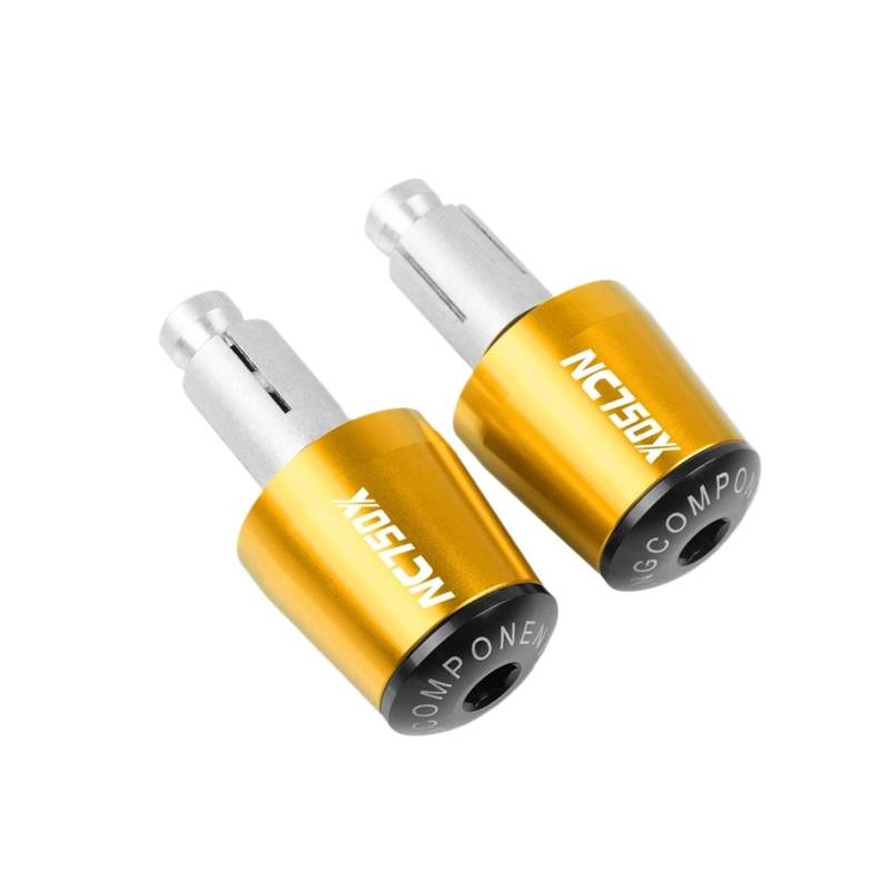JIBULINS Motorrad Lenkergriffe Ende Lenkerkappe Endstopfen Compatible with Hon_da NC750X NC750 X NC750 NC 750 X 2014-2019 Slider-Lenkerende(K11) von JIBULINS
