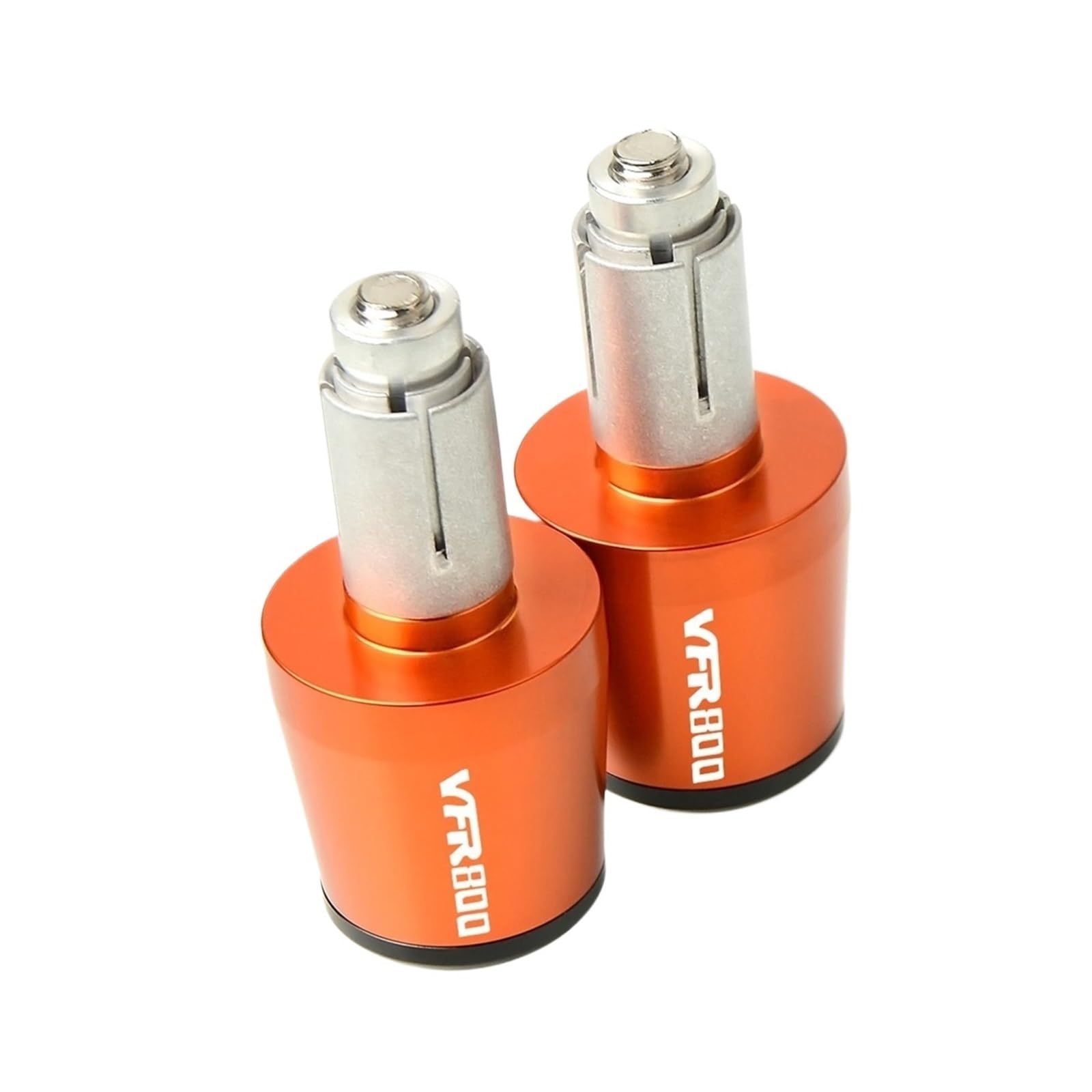 JIBULINS Motorradzubehör Lenkergriffe Enden Lenkerenden Griffkappen Compatible with Hon Da VFR800 VFR 800 F 2002 2003 2015-2017 Slider-Lenkerende(Orange) von JIBULINS
