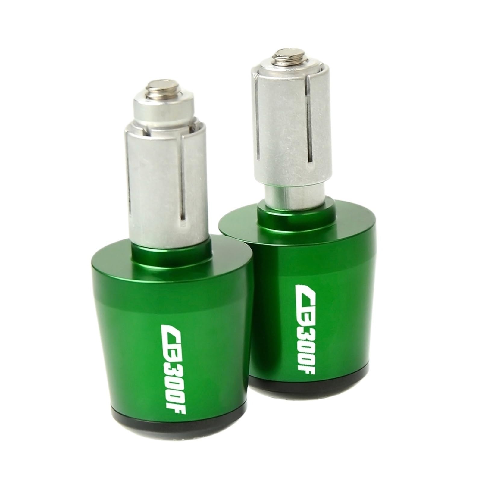 JIBULINS Motorradzubehör Lenkergriffe Lenkerende 7/8" 22mm Handkappe Compatible with Hon Da CB300F CB 300F CB 300 F CBR300R 2014-2018 Slider-Lenkerende(Green) von JIBULINS
