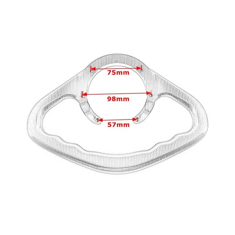 Tank Haltegriff Replacement for Hon Da CB600F CB600 CB900 Hornet 600 900 CB 600 Motorrad Passagier Handgriffe Handgriff Tank Grab Bar Griffe Armlehne(Titanium) von JIBULINS