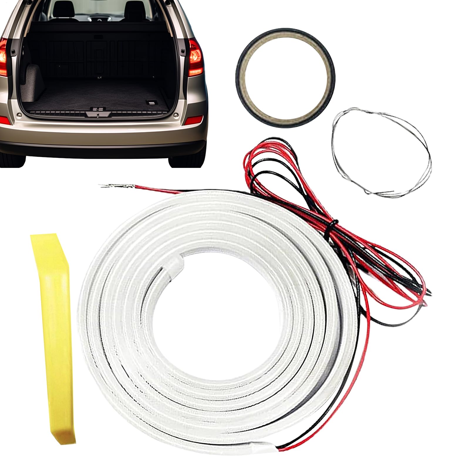 JIEBWCHA Kofferraum LED Streifen | Automatische Sensor-Aktivierung für Auto-Kofferraumlicht - Dynamisches Fließlicht-Design für PKW und JIEBWCHA Kofferraum LED Streifen | Automatische Sensor-Aktivierung für Auto-Kofferraumlicht - Dynamisches Fließlicht-Design für PKW und von JIEBWCHA
