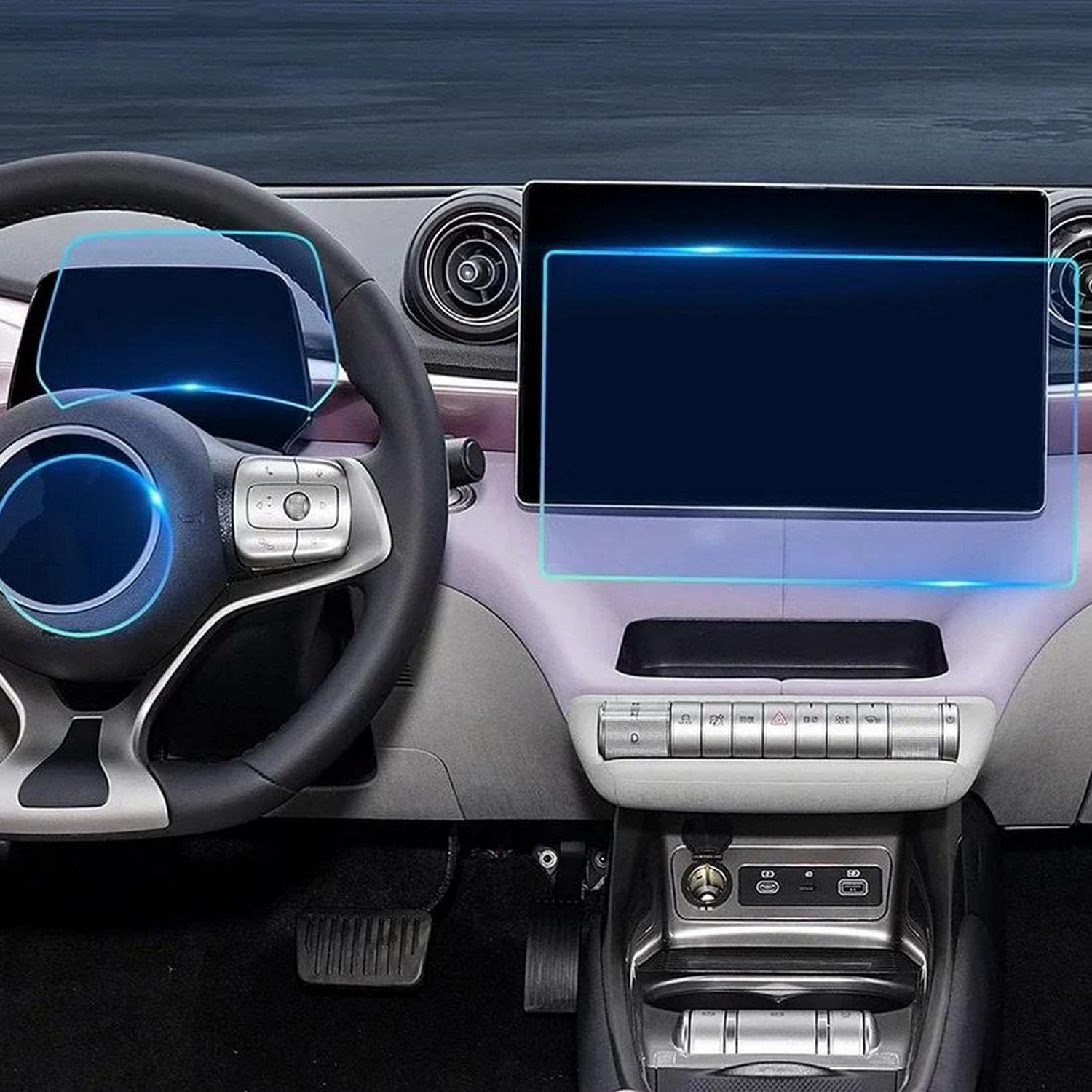JIELIOP Displayschutzfolie für Auto-Mittelkonsole, kratzfest, Reparatur, transparent, TPU-Aufkleber, Zubehör, für BYD Dolphin EV Electric 2022 2023 2024 JIELIOP Displayschutzfolie für Auto-Mittelkonsole, kratzfest, Reparatur, transparent, TPU-Aufkleber, Zubehör, für BYD Dolphin EV Electric 2022 2023 2024 von JIELIOP