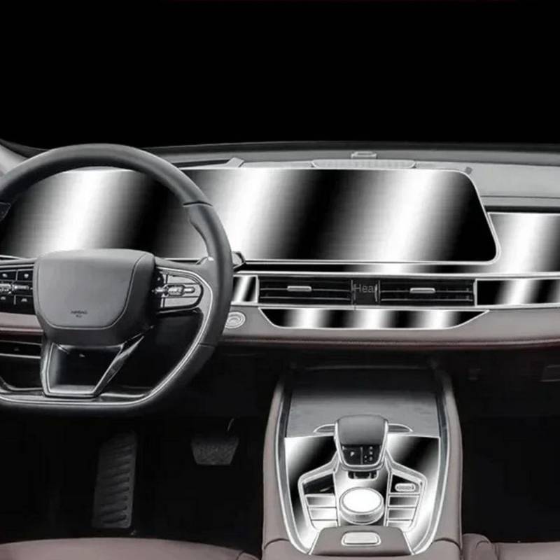JIELIOP Displayschutzfolie für Auto-Mittelkonsole, kratzfest, Reparatur, transparent, TPU-Aufkleber, Zubehör, für Chery OMODA A5/C5 2022–2024 von JIELIOP