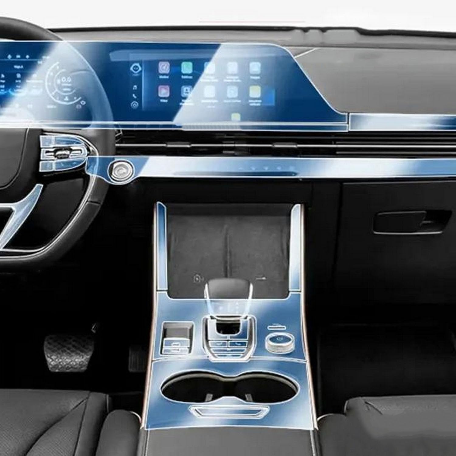 JIELIOP Displayschutzfolie für Auto-Mittelkonsole, kratzfest, Reparatur, transparent, TPU-Aufkleber, Zubehör, für Chery OMODA C5 2023 2024 JIELIOP Displayschutzfolie für Auto-Mittelkonsole, kratzfest, Reparatur, transparent, TPU-Aufkleber, Zubehör, für Chery OMODA C5 2023 2024 von JIELIOP