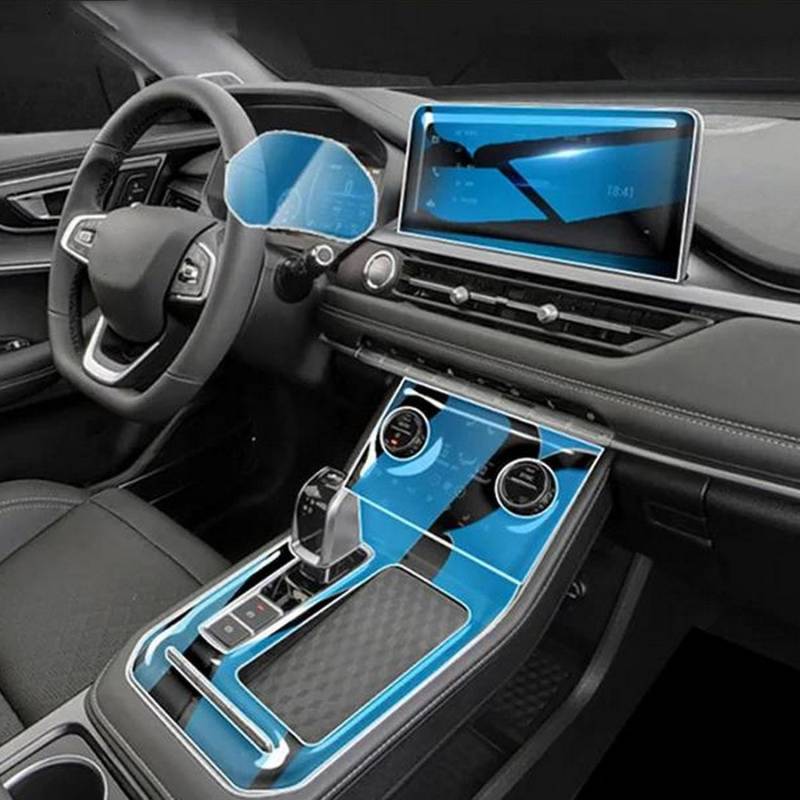 JIELIOP Displayschutzfolie für Auto-Mittelkonsole, kratzfest, Reparatur, transparent, TPU-Aufkleber, Zubehör, für Chery Tiggo 8 2021–2024 von JIELIOP