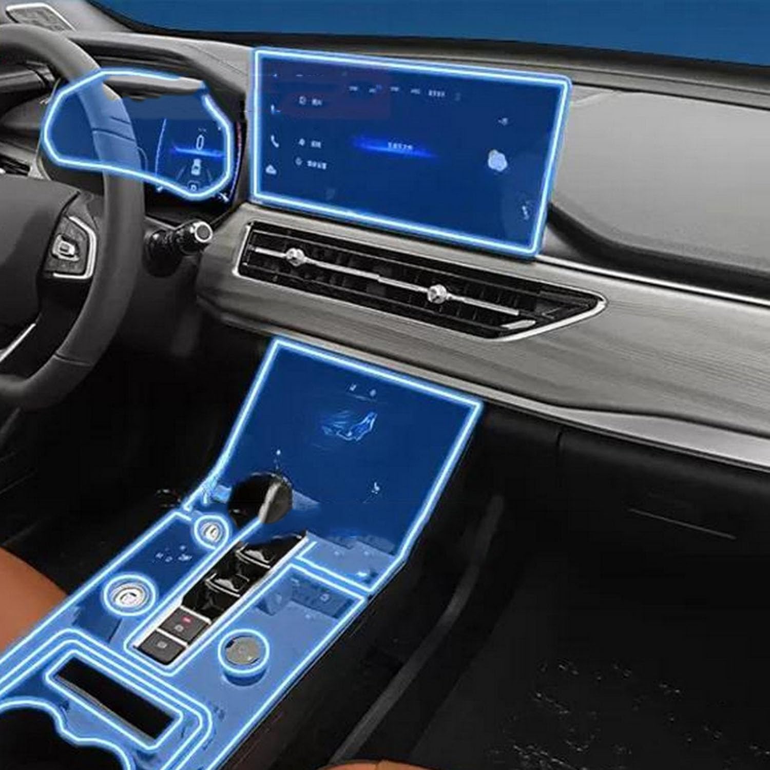 JIELIOP Displayschutzfolie für Auto-Mittelkonsole, kratzfest, Reparatur, transparent, TPU-Aufkleber, Zubehör, für Chery Tiggo 8 Pro 2022–2023 JIELIOP Displayschutzfolie für Auto-Mittelkonsole, kratzfest, Reparatur, transparent, TPU-Aufkleber, Zubehör, für Chery Tiggo 8 Pro 2022–2023 von JIELIOP