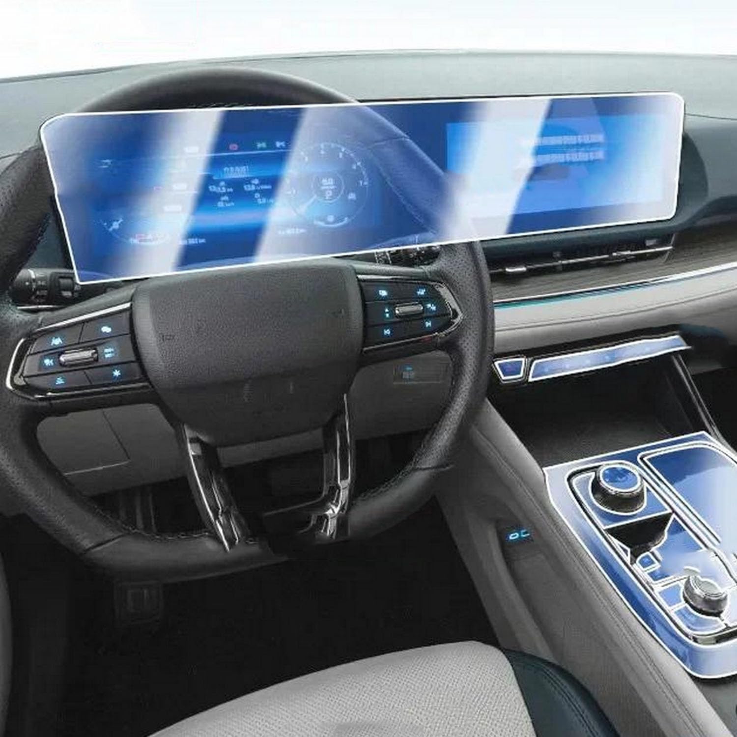 JIELIOP Displayschutzfolie für Auto-Mittelkonsole, kratzfest, Reparatur, transparent, TPU-Aufkleber, Zubehör, für Ford Territory 2024 JIELIOP Displayschutzfolie für Auto-Mittelkonsole, kratzfest, Reparatur, transparent, TPU-Aufkleber, Zubehör, für Ford Territory 2024 von JIELIOP
