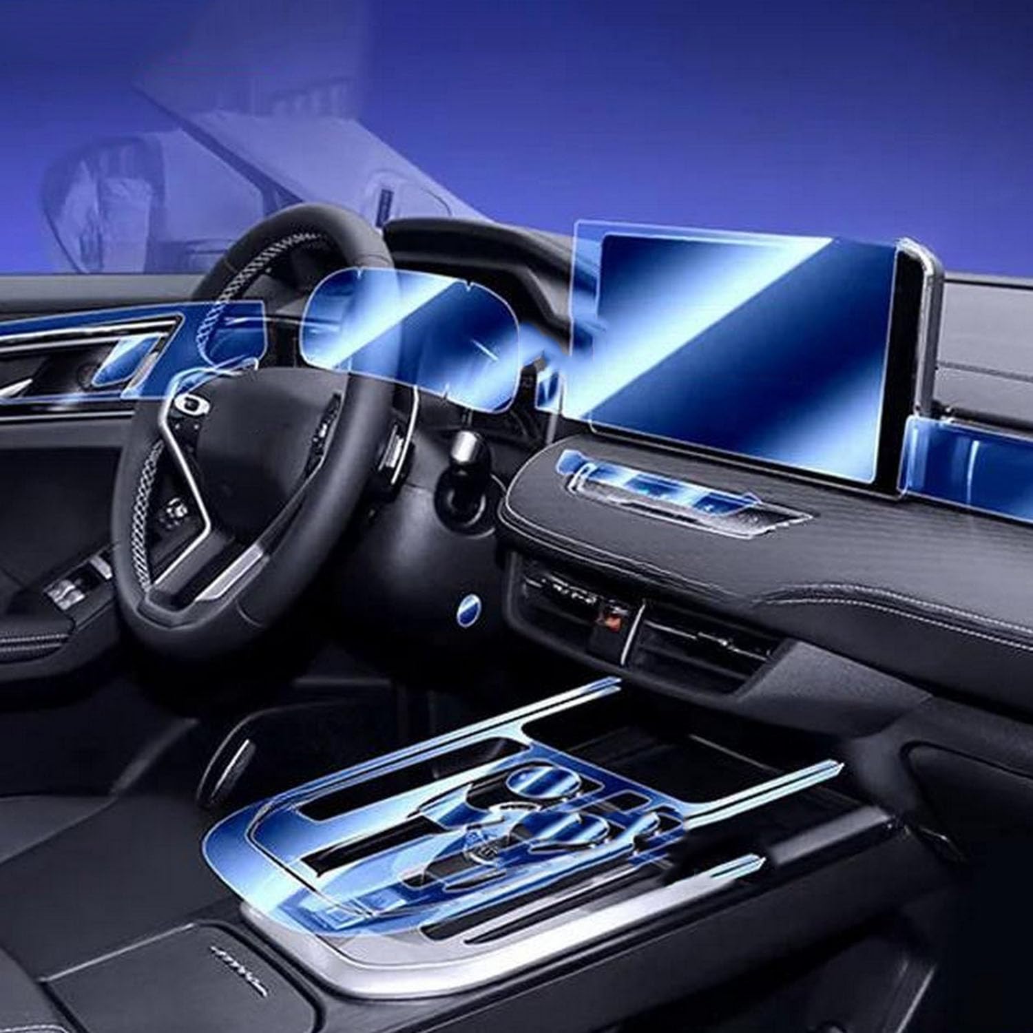 JIELIOP Displayschutzfolie für Auto-Mittelkonsole, kratzfest, Reparatur, transparent, TPU-Aufkleber, Zubehör, für Haval Jolion 2023 2024 JIELIOP Displayschutzfolie für Auto-Mittelkonsole, kratzfest, Reparatur, transparent, TPU-Aufkleber, Zubehör, für Haval Jolion 2023 2024 von JIELIOP
