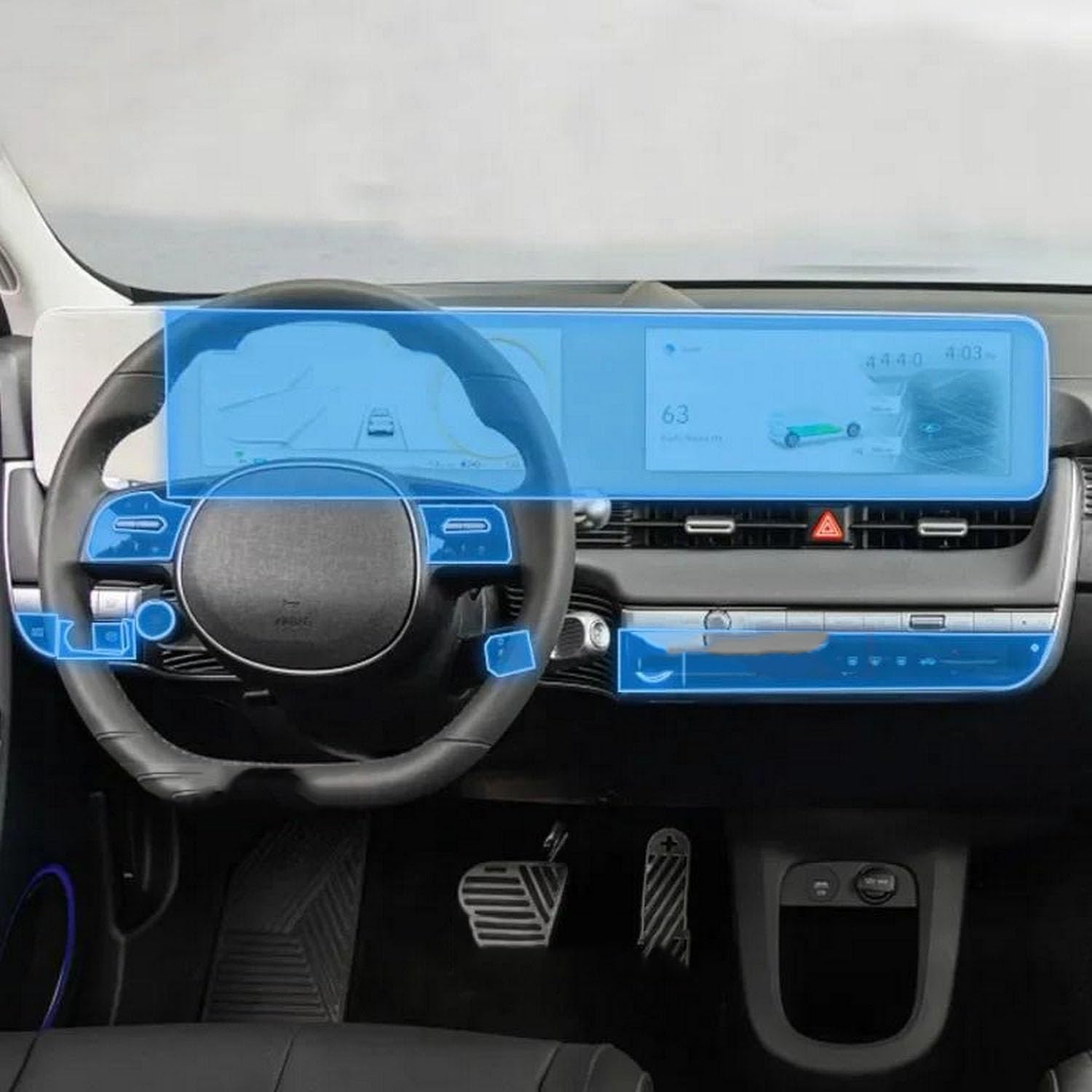 JIELIOP Displayschutzfolie für Auto-Mittelkonsole, kratzfest, Reparatur, transparent, TPU-Aufkleber, Zubehör, für Hyundai IONIQ 5 2022–2023 JIELIOP Displayschutzfolie für Auto-Mittelkonsole, kratzfest, Reparatur, transparent, TPU-Aufkleber, Zubehör, für Hyundai IONIQ 5 2022–2023 von JIELIOP