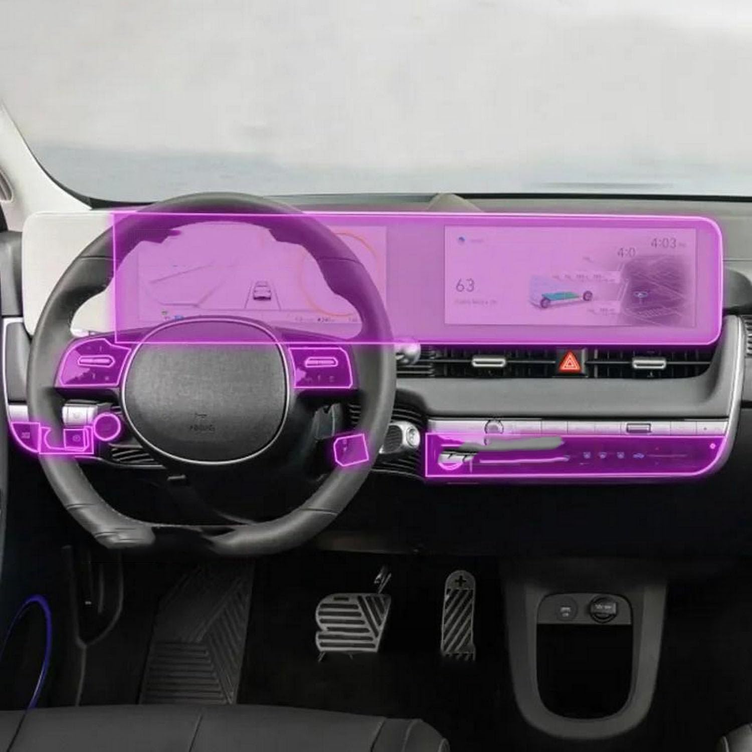 JIELIOP Displayschutzfolie für Auto-Mittelkonsole, kratzfest, Reparatur, transparent, TPU-Aufkleber, Zubehör, für Hyundai IONIQ 5 2022–2023 JIELIOP Displayschutzfolie für Auto-Mittelkonsole, kratzfest, Reparatur, transparent, TPU-Aufkleber, Zubehör, für Hyundai IONIQ 5 2022–2023 von JIELIOP