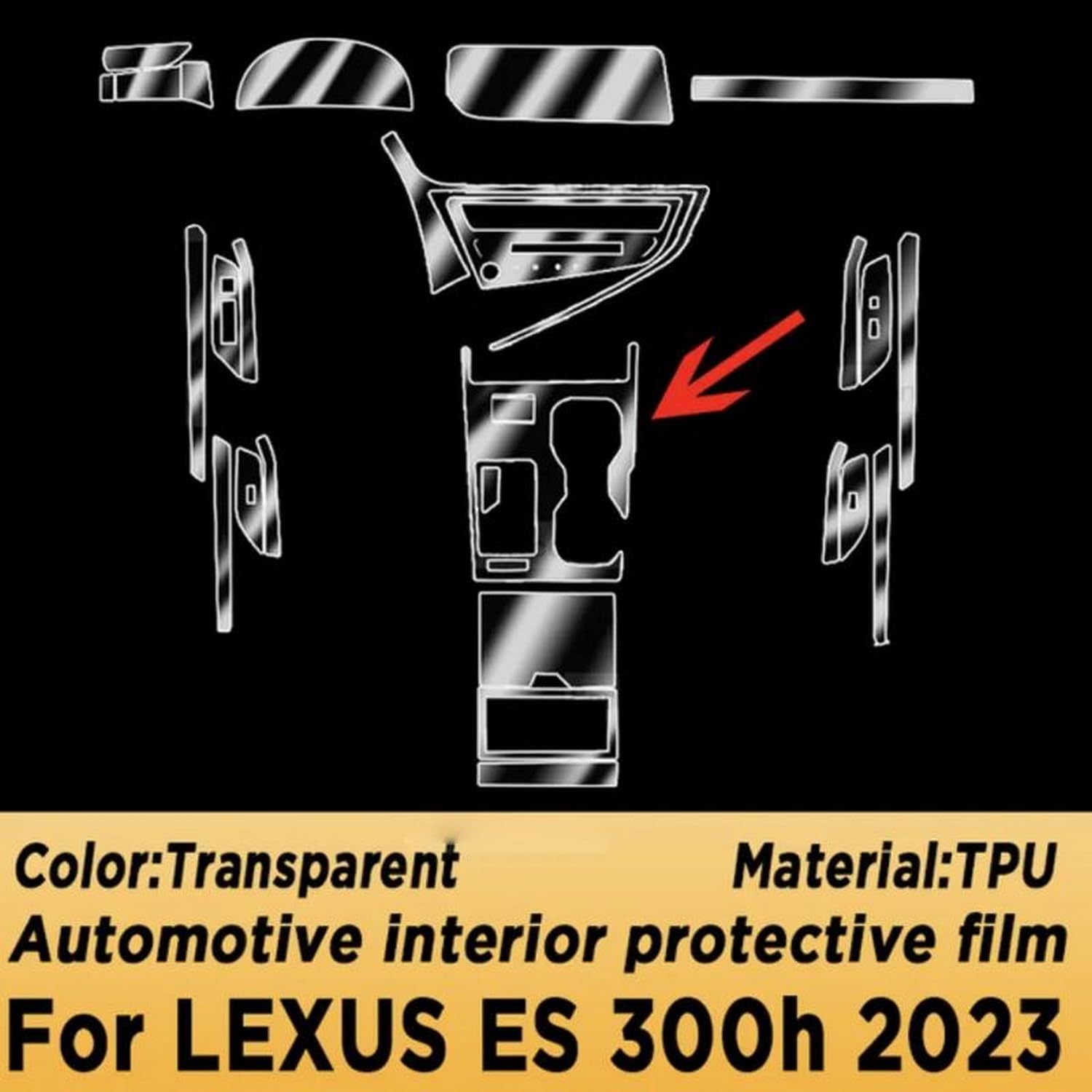 JIELIOP Displayschutzfolie für Auto-Mittelkonsole, kratzfest, Reparatur, transparent, TPU-Aufkleber, Zubehör, für Lexus ES 300h 2021, 2022, 2023 JIELIOP Displayschutzfolie für Auto-Mittelkonsole, kratzfest, Reparatur, transparent, TPU-Aufkleber, Zubehör, für Lexus ES 300h 2021, 2022, 2023 von JIELIOP