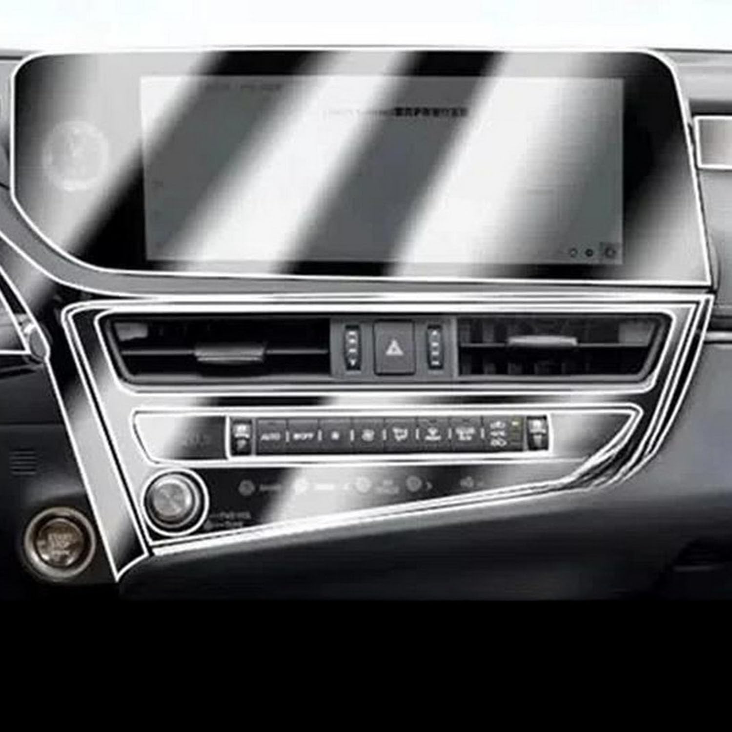 JIELIOP Displayschutzfolie für Auto-Mittelkonsole, kratzfest, Reparatur, transparent, TPU-Aufkleber, Zubehör, für Lexus ES 300h 2023 2024 JIELIOP Displayschutzfolie für Auto-Mittelkonsole, kratzfest, Reparatur, transparent, TPU-Aufkleber, Zubehör, für Lexus ES 300h 2023 2024 von JIELIOP