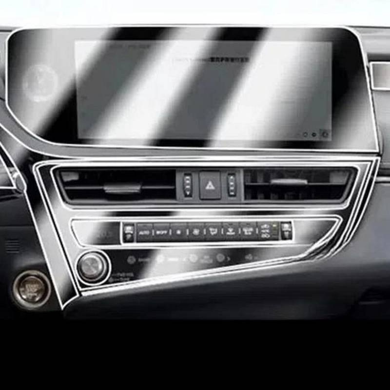 JIELIOP Displayschutzfolie für Auto-Mittelkonsole, kratzfest, Reparatur, transparent, TPU-Aufkleber, Zubehör, für Lexus ES 300h 2023 2024 von JIELIOP