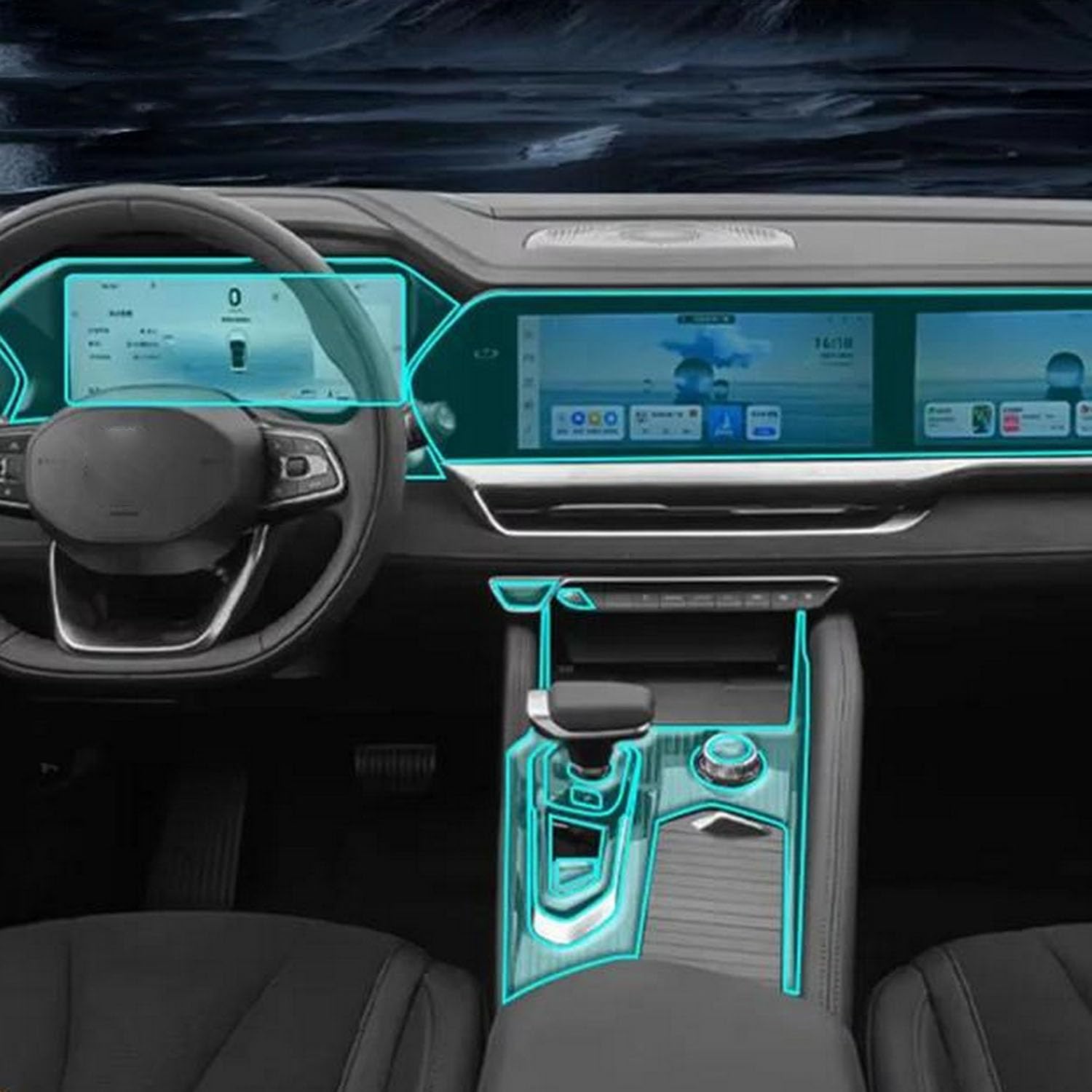 JIELIOP Displayschutzfolie für Auto-Mittelkonsole, kratzfest, Reparatur, transparent, TPU-Aufkleber, Zubehör, für Renault Grand Koleos 2024 JIELIOP Displayschutzfolie für Auto-Mittelkonsole, kratzfest, Reparatur, transparent, TPU-Aufkleber, Zubehör, für Renault Grand Koleos 2024 von JIELIOP