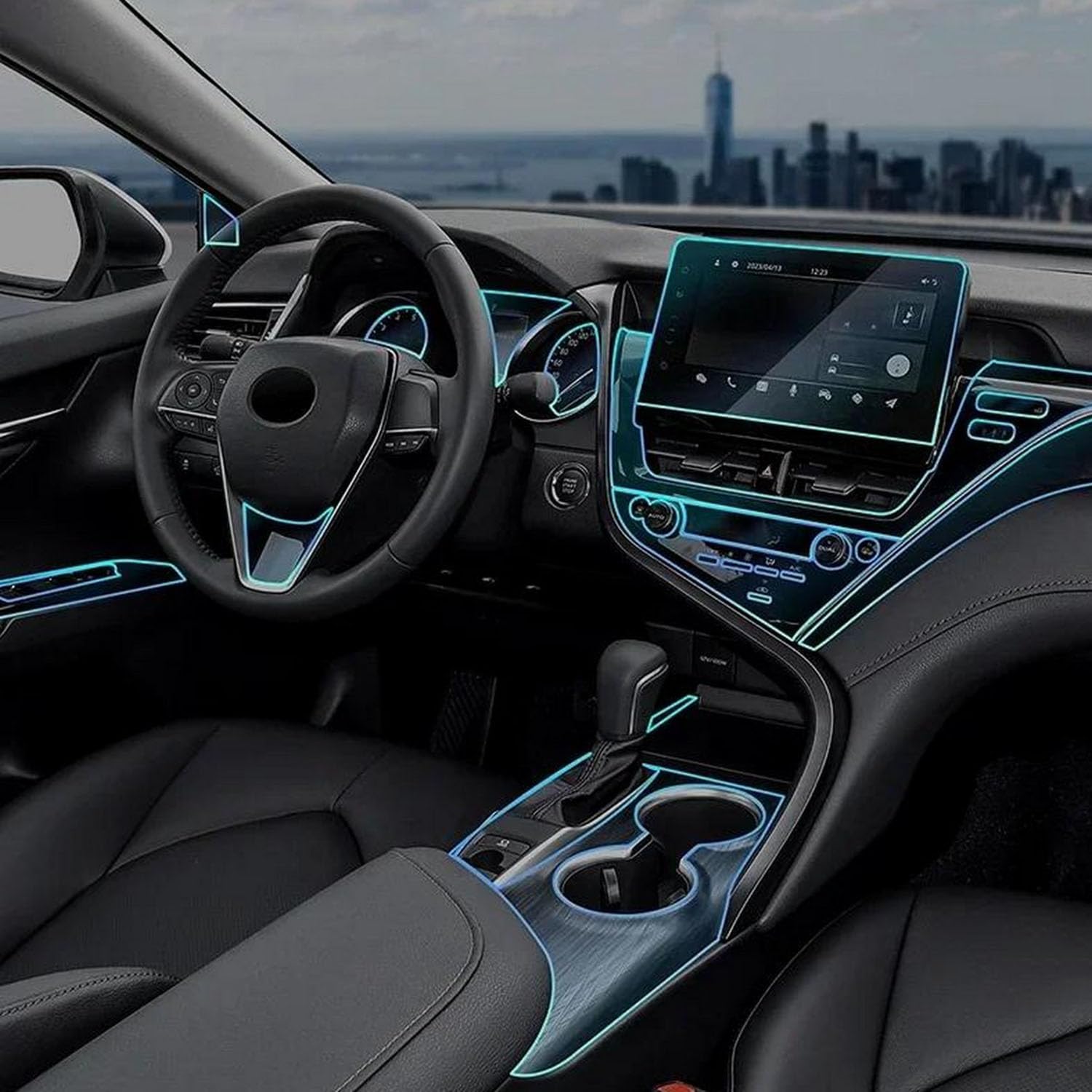 JIELIOP Displayschutzfolie für Auto-Mittelkonsole, kratzfest, Reparatur, transparent, TPU-Aufkleber, Zubehör, für Toyota Camry 2021–2023 JIELIOP Displayschutzfolie für Auto-Mittelkonsole, kratzfest, Reparatur, transparent, TPU-Aufkleber, Zubehör, für Toyota Camry 2021–2023 von JIELIOP