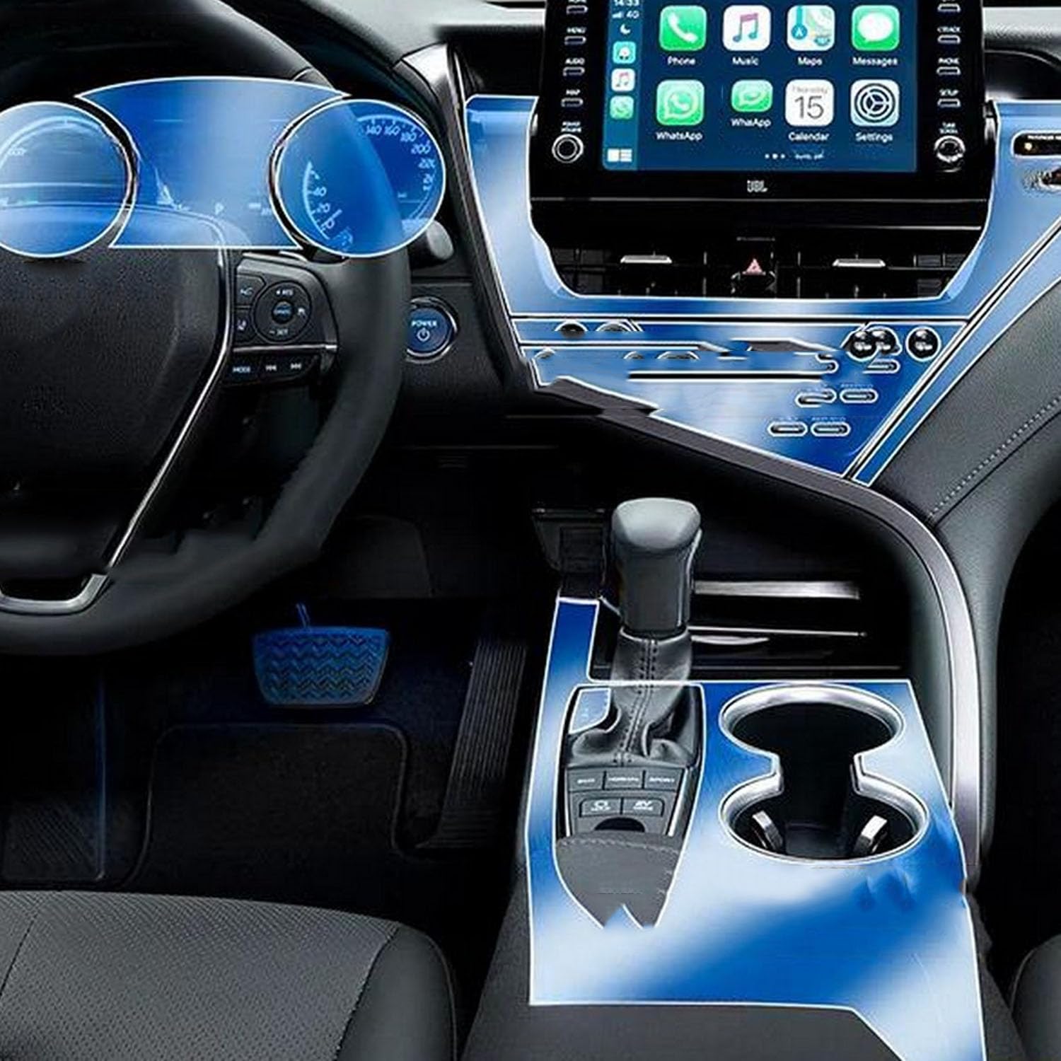 JIELIOP Displayschutzfolie für Auto-Mittelkonsole, kratzfest, Reparatur, transparent, TPU-Aufkleber, Zubehör, für Toyota Camry XV70 2021–2023 JIELIOP Displayschutzfolie für Auto-Mittelkonsole, kratzfest, Reparatur, transparent, TPU-Aufkleber, Zubehör, für Toyota Camry XV70 2021–2023 von JIELIOP