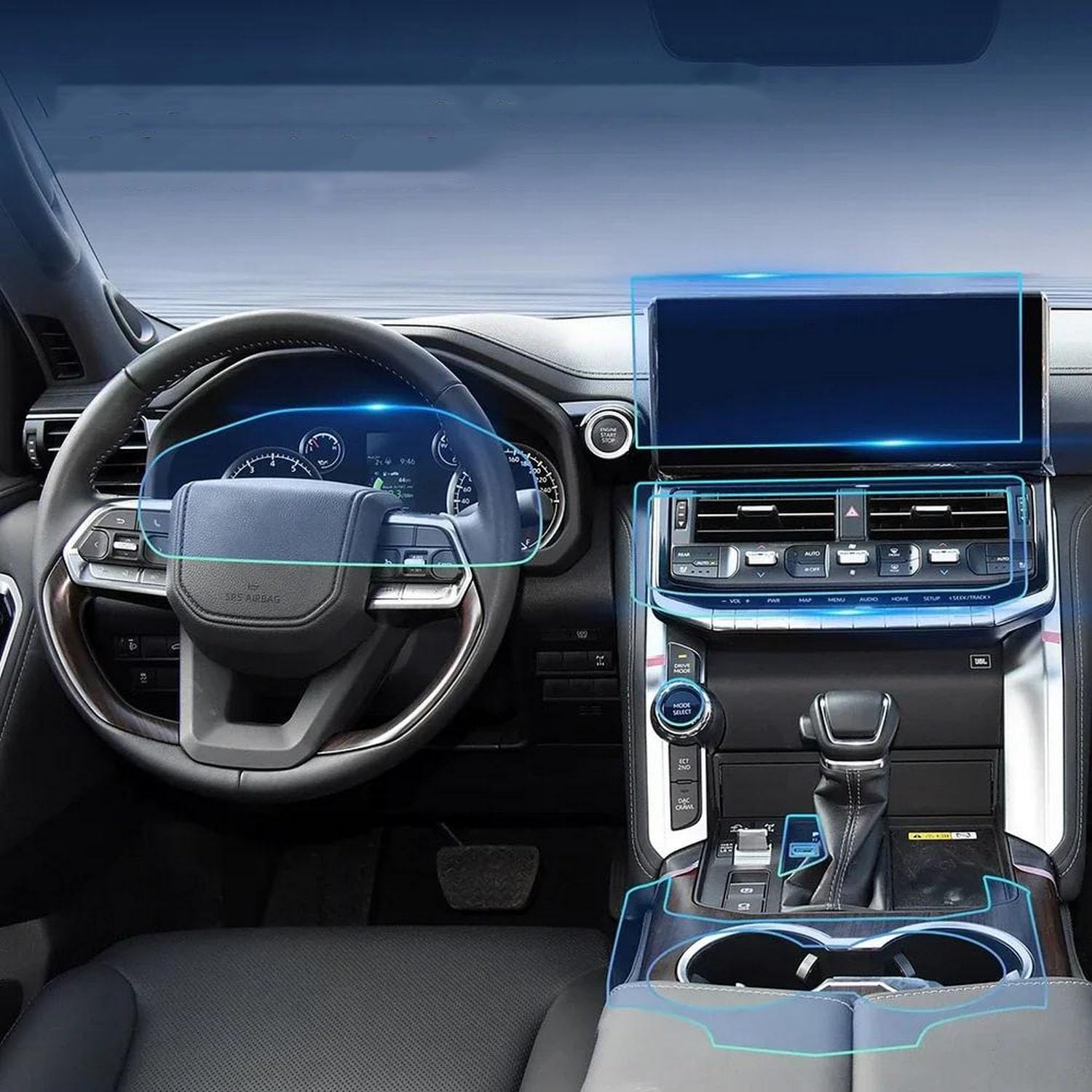 JIELIOP Displayschutzfolie für Auto-Mittelkonsole, kratzfest, Reparatur, transparent, TPU-Aufkleber, Zubehör, für Toyota Land Cruiser 2022, 2023, 2024 JIELIOP Displayschutzfolie für Auto-Mittelkonsole, kratzfest, Reparatur, transparent, TPU-Aufkleber, Zubehör, für Toyota Land Cruiser 2022, 2023, 2024 von JIELIOP