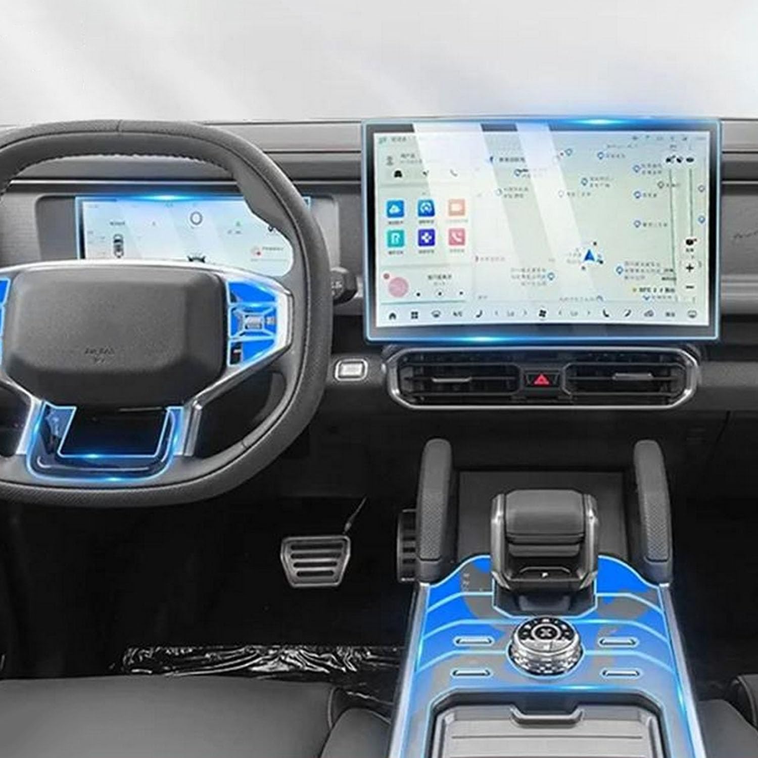 JIELIOP Displayschutzfolie für Kfz-Mittelkonsole, kratzfest, Reparatur, transparent, TPU-Aufkleber, Zubehör, für Jetour T2 Traveler 2024 JIELIOP Displayschutzfolie für Kfz-Mittelkonsole, kratzfest, Reparatur, transparent, TPU-Aufkleber, Zubehör, für Jetour T2 Traveler 2024 von JIELIOP