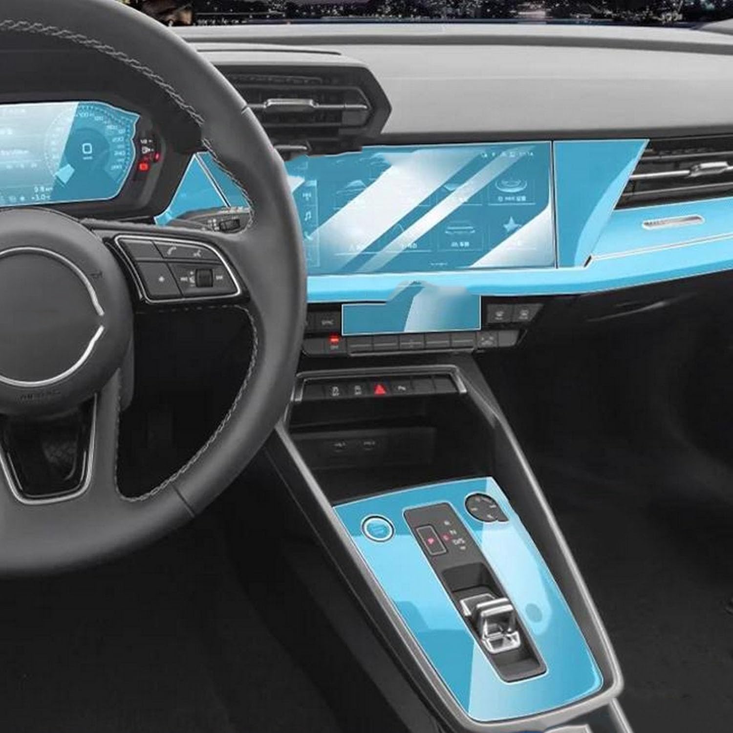 JIELIOP Displayschutzfolie für die Mittelkonsole, kratzfest, Reparatur, transparent, TPU-Aufkleber, Zubehör, für Audi A3 8Y 2022 2023 2024 JIELIOP Displayschutzfolie für die Mittelkonsole, kratzfest, Reparatur, transparent, TPU-Aufkleber, Zubehör, für Audi A3 8Y 2022 2023 2024 von JIELIOP