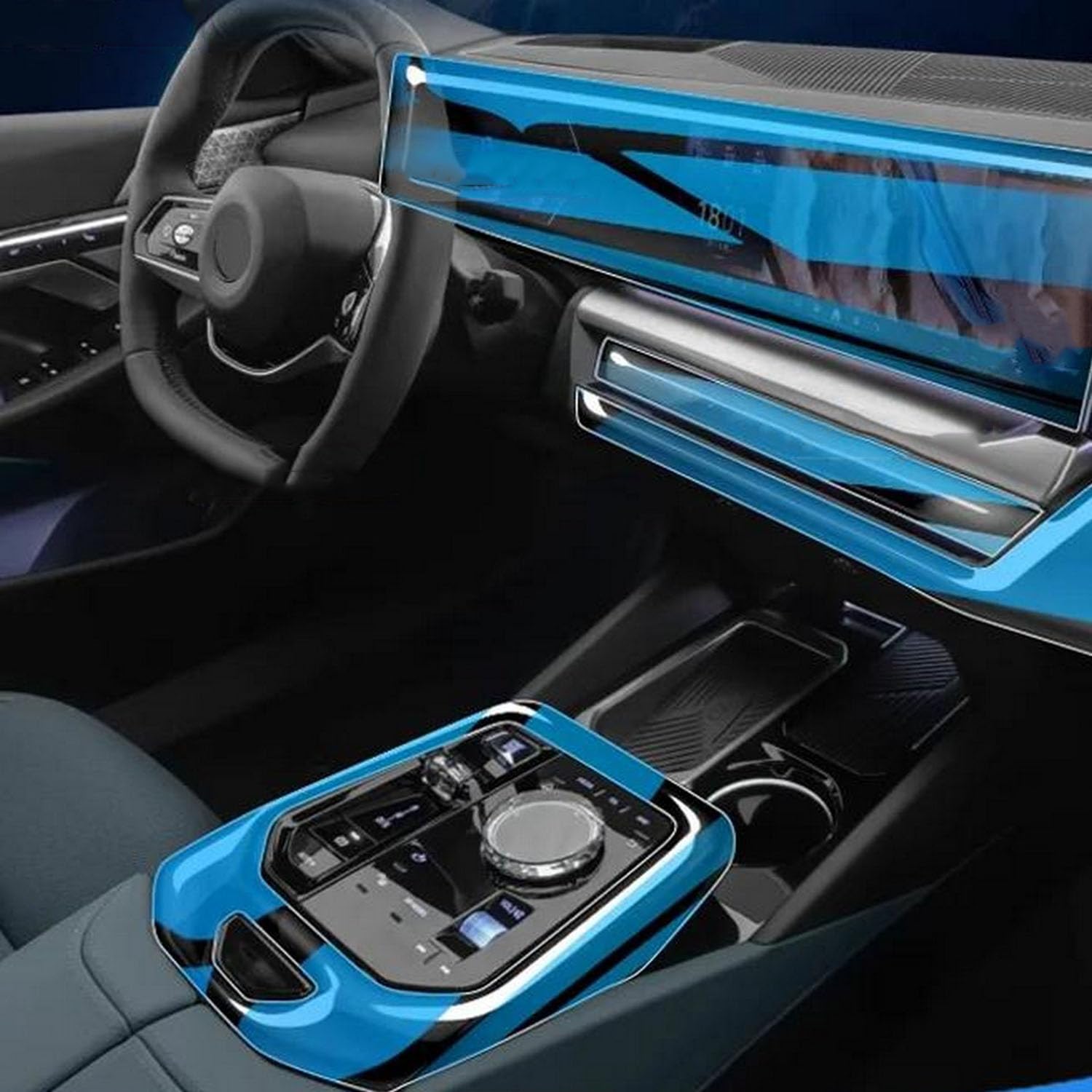 JIELIOP Displayschutzfolie für die Mittelkonsole, kratzfest, Reparatur, transparent, TPU-Aufkleber, Zubehör, für BMW 5er-Serie G60 2024 JIELIOP Displayschutzfolie für die Mittelkonsole, kratzfest, Reparatur, transparent, TPU-Aufkleber, Zubehör, für BMW 5er-Serie G60 2024 von JIELIOP