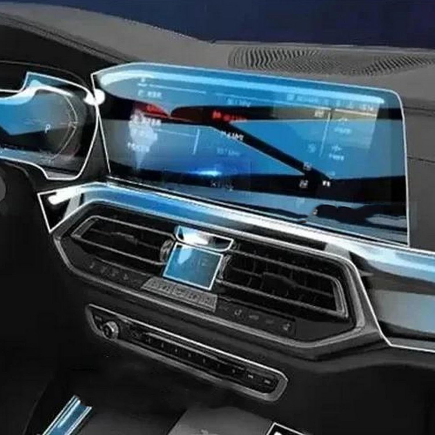JIELIOP Displayschutzfolie für die Mittelkonsole, kratzfest, Reparatur, transparent, TPU-Aufkleber, Zubehör, für BMW X5 G05 2019–2022 JIELIOP Displayschutzfolie für die Mittelkonsole, kratzfest, Reparatur, transparent, TPU-Aufkleber, Zubehör, für BMW X5 G05 2019–2022 von JIELIOP